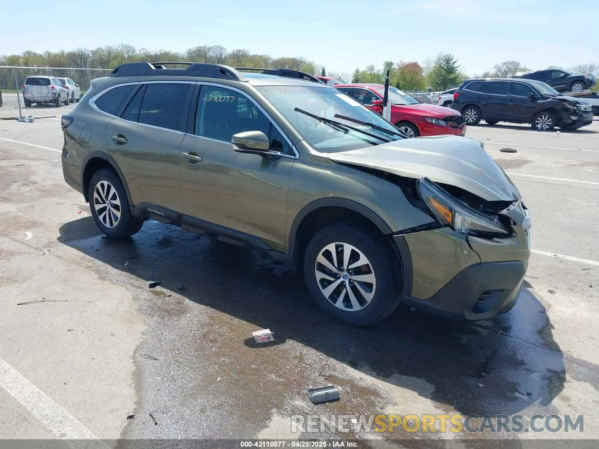 1 Photograph of a damaged car 4S4BTAEC6L3203661 SUBARU OUTBACK 2020