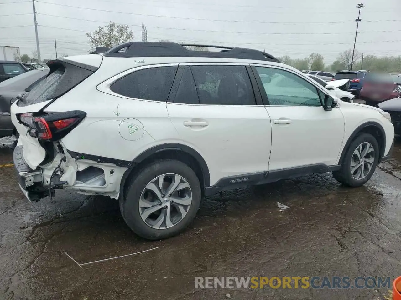 3 Photograph of a damaged car 4S4BTALC1L3190644 SUBARU OUTBACK 2020