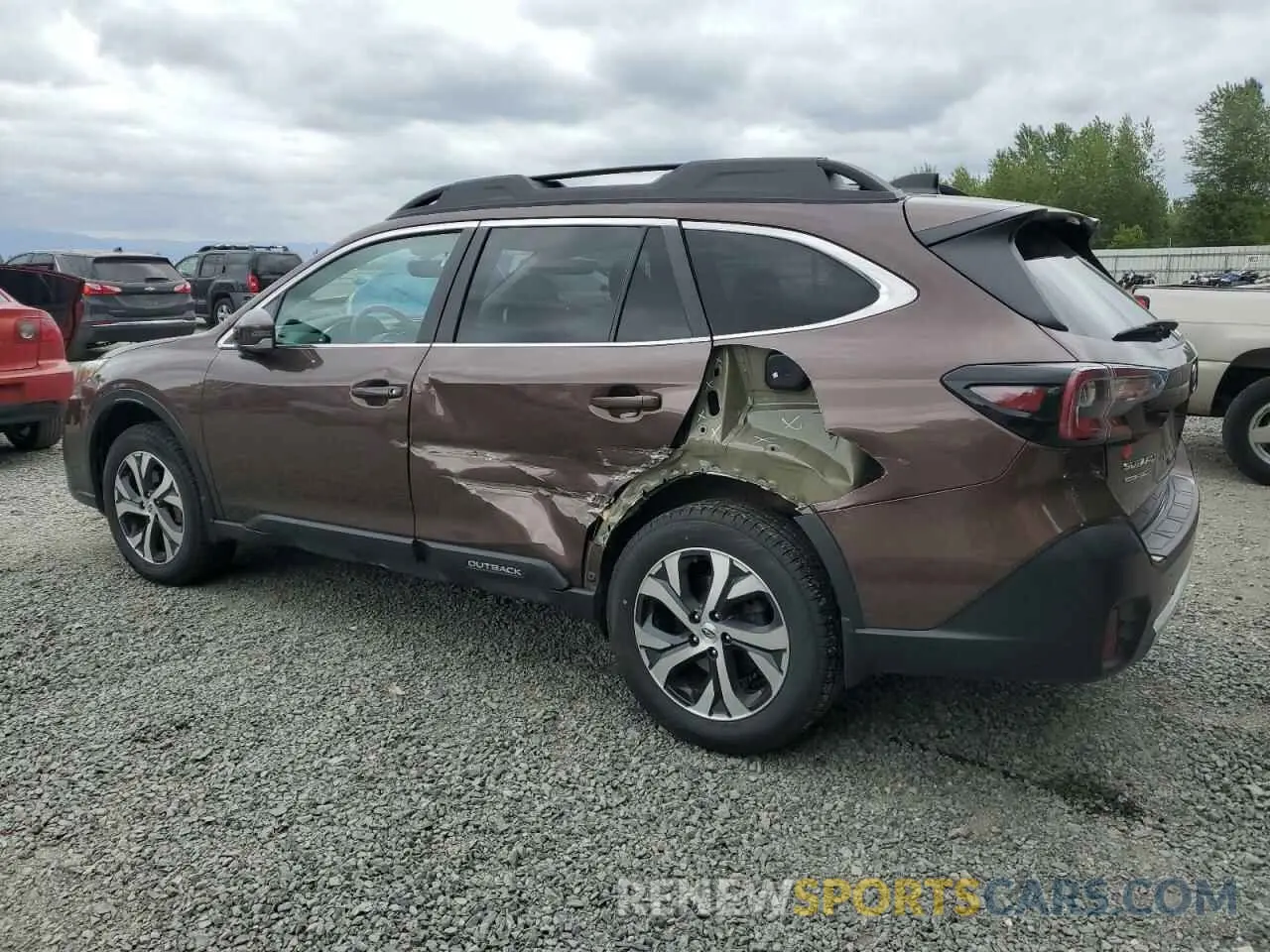 2 Photograph of a damaged car 4S4BTANC2L3262478 SUBARU OUTBACK 2020