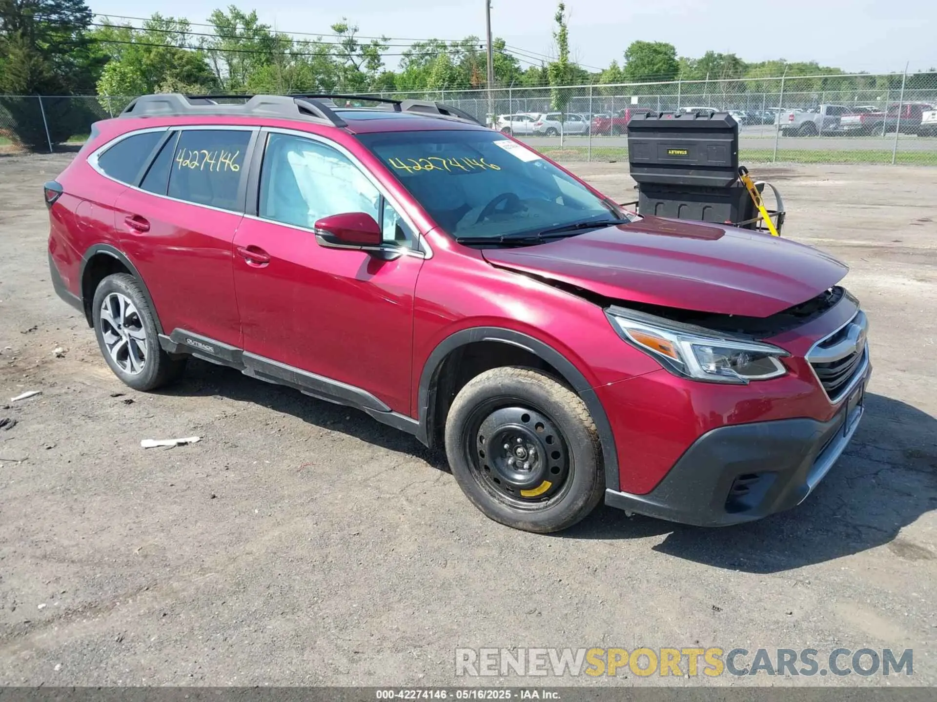 1 Photograph of a damaged car 4S4BTANC6L3140660 SUBARU OUTBACK 2020