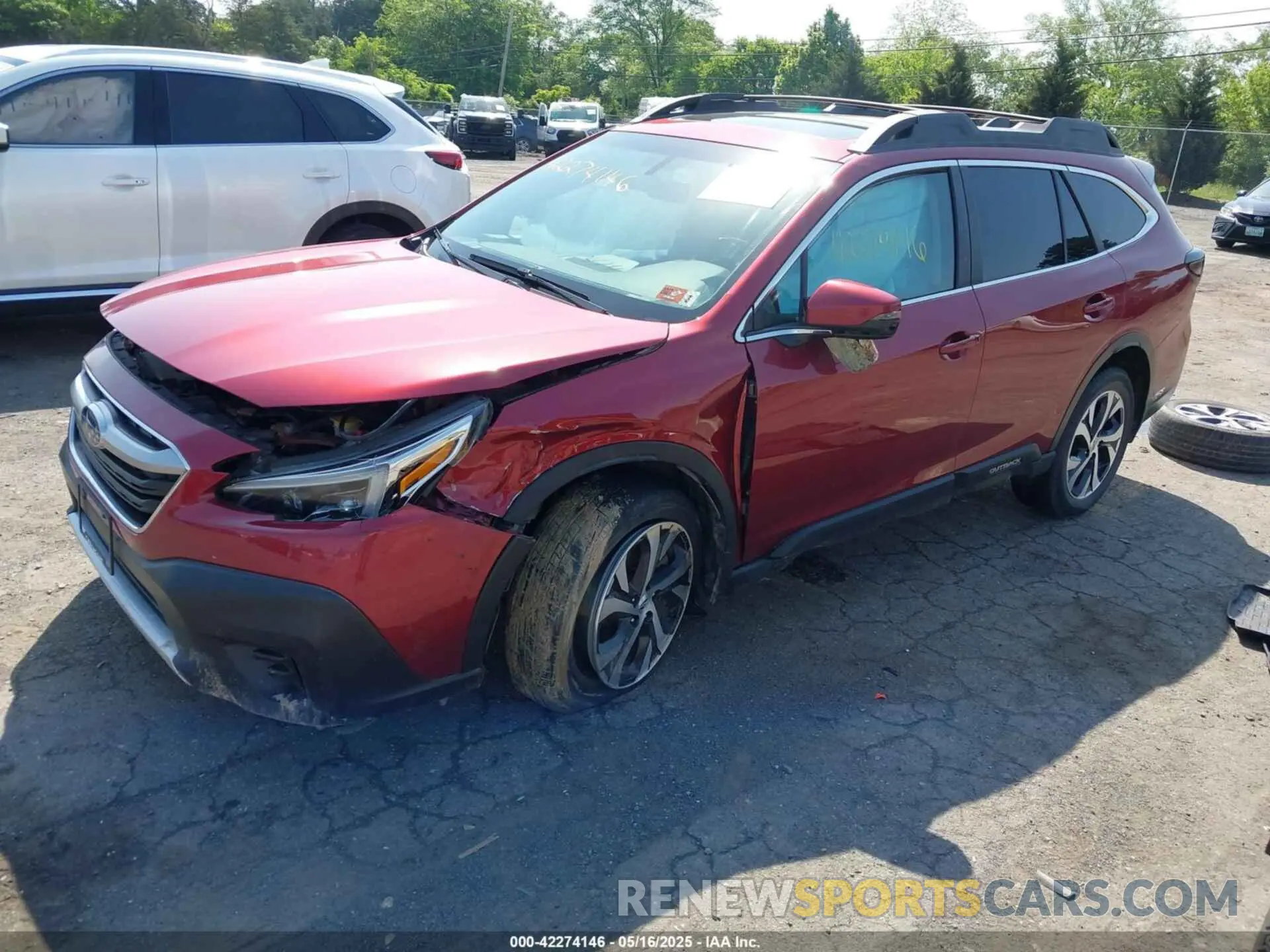 2 Photograph of a damaged car 4S4BTANC6L3140660 SUBARU OUTBACK 2020