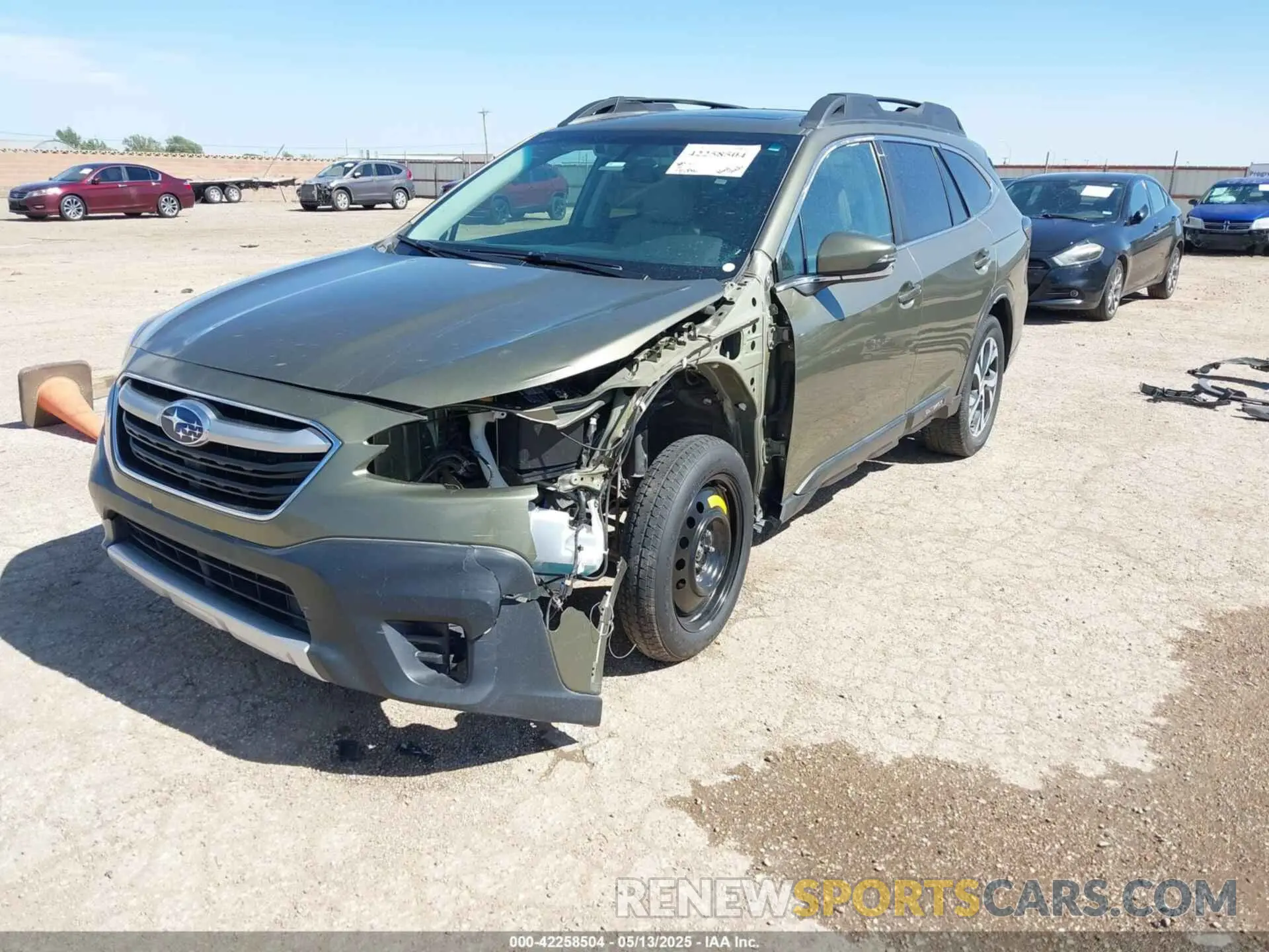 2 Photograph of a damaged car 4S4BTGND6L3143957 SUBARU OUTBACK 2020