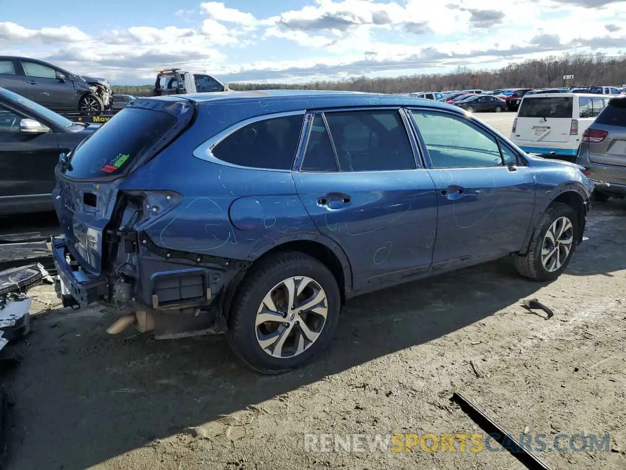 3 Photograph of a damaged car 4S4BTGND7L3222621 SUBARU OUTBACK 2020