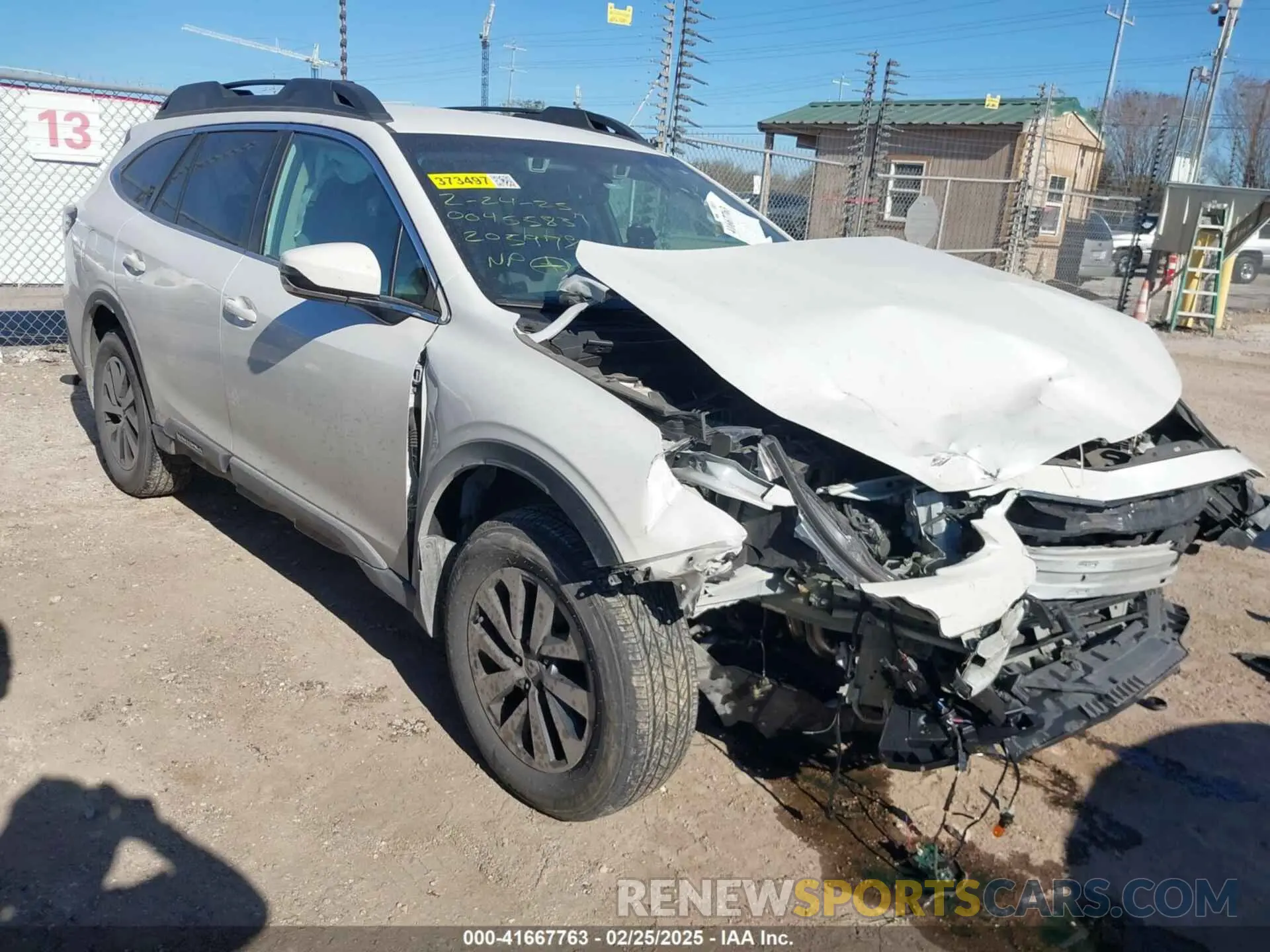 1 Photograph of a damaged car 4S4BTACC6M3205978 SUBARU OUTBACK 2021