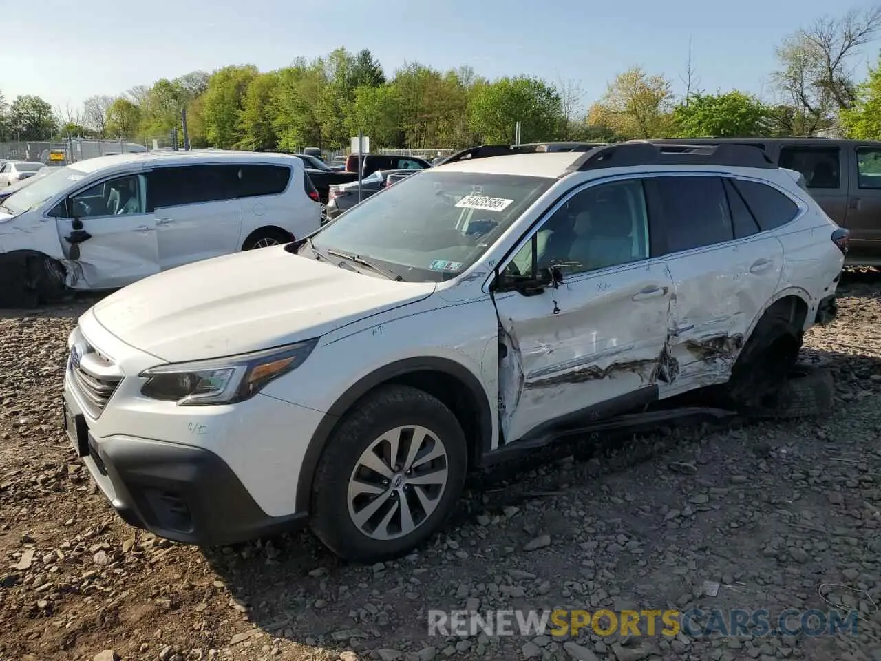 1 Photograph of a damaged car 4S4BTADC3M3209095 SUBARU OUTBACK 2021