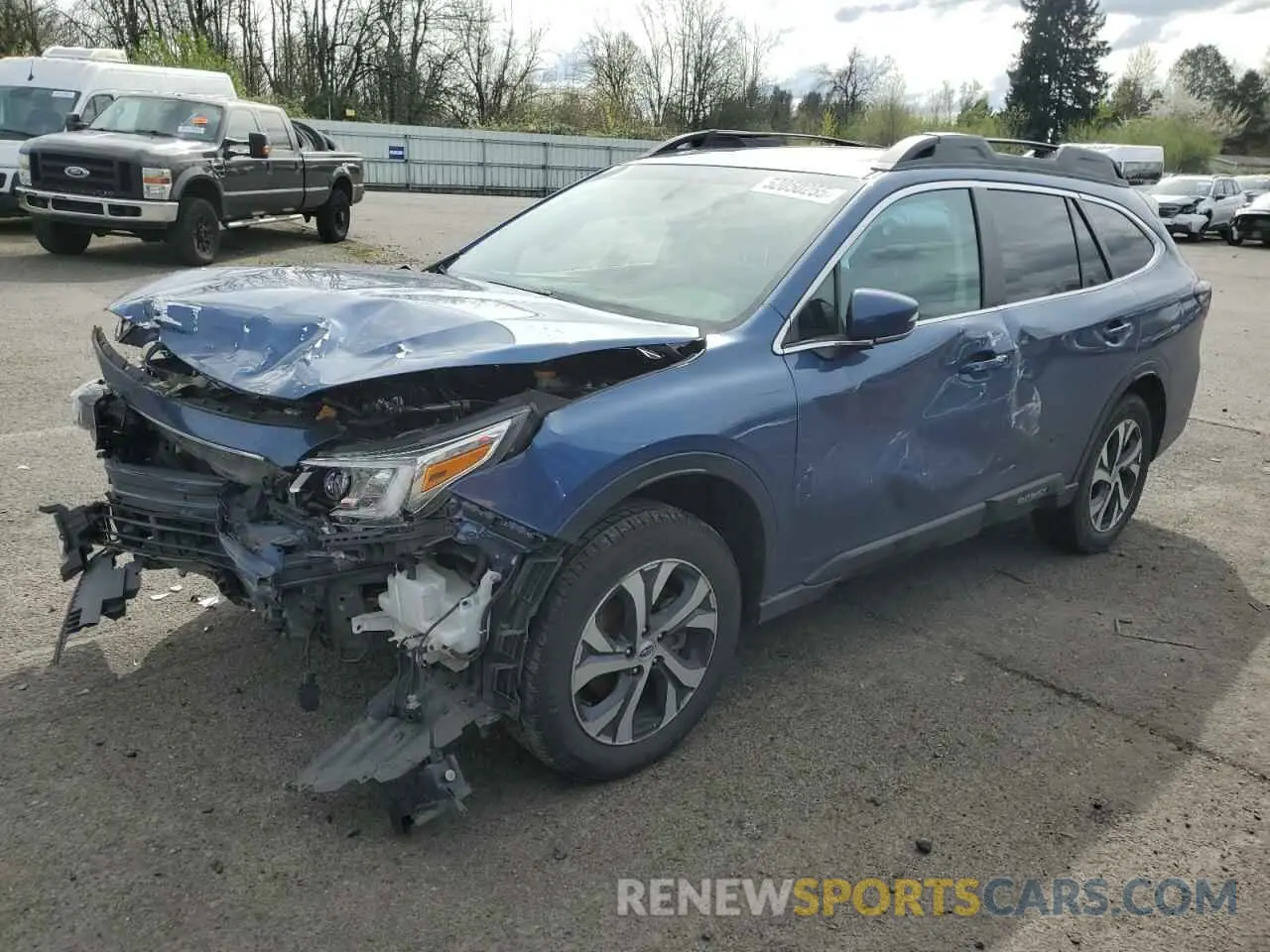 1 Photograph of a damaged car 4S4BTANCXM3142008 SUBARU OUTBACK 2021