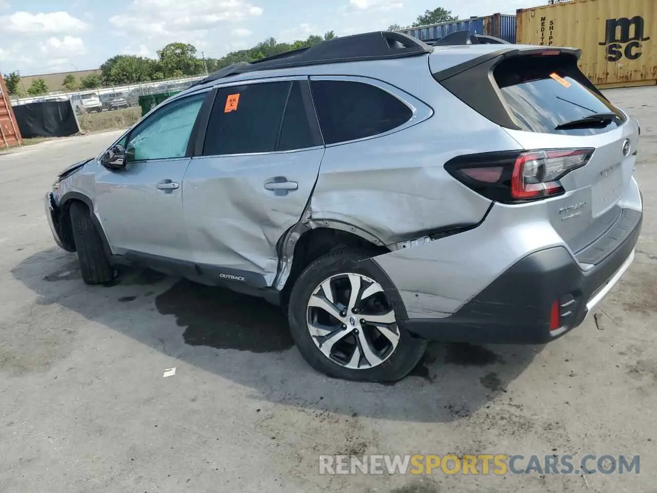 2 Photograph of a damaged car 4S4BTGNDXM3115208 SUBARU OUTBACK 2021