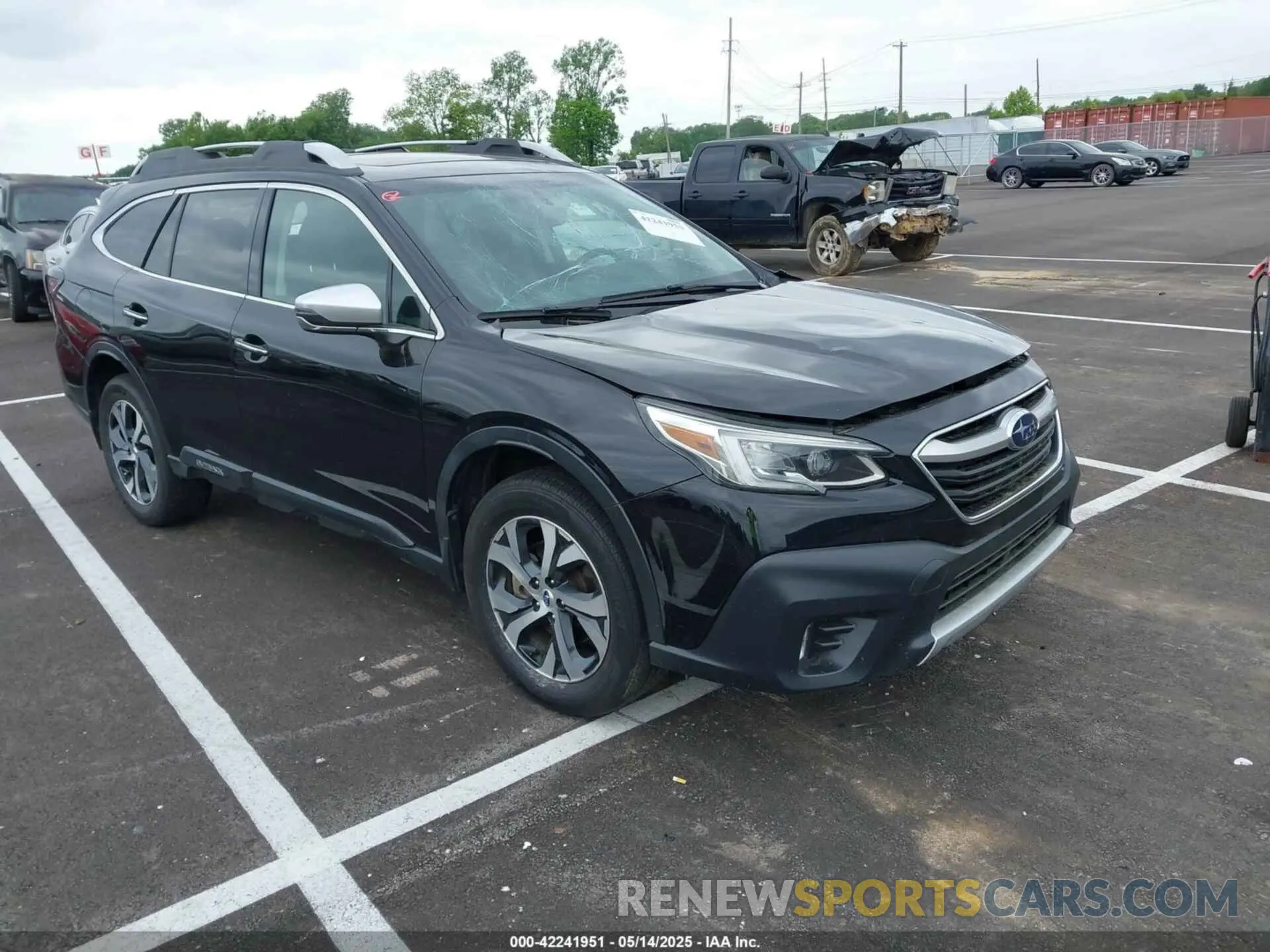1 Photograph of a damaged car 4S4BTGPD6M3116384 SUBARU OUTBACK 2021