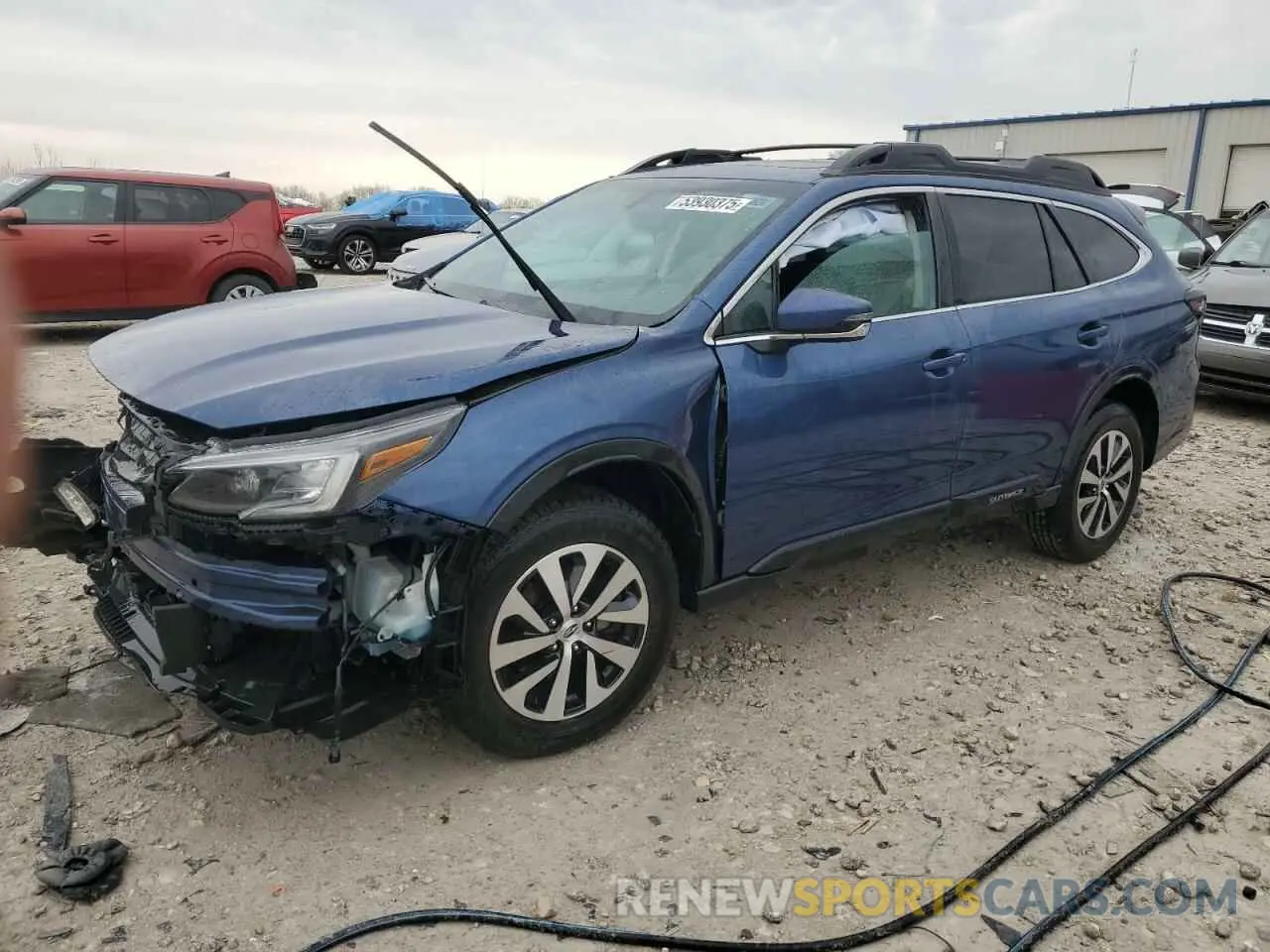 1 Photograph of a damaged car 4S4BTAFC2N3135442 SUBARU OUTBACK 2022