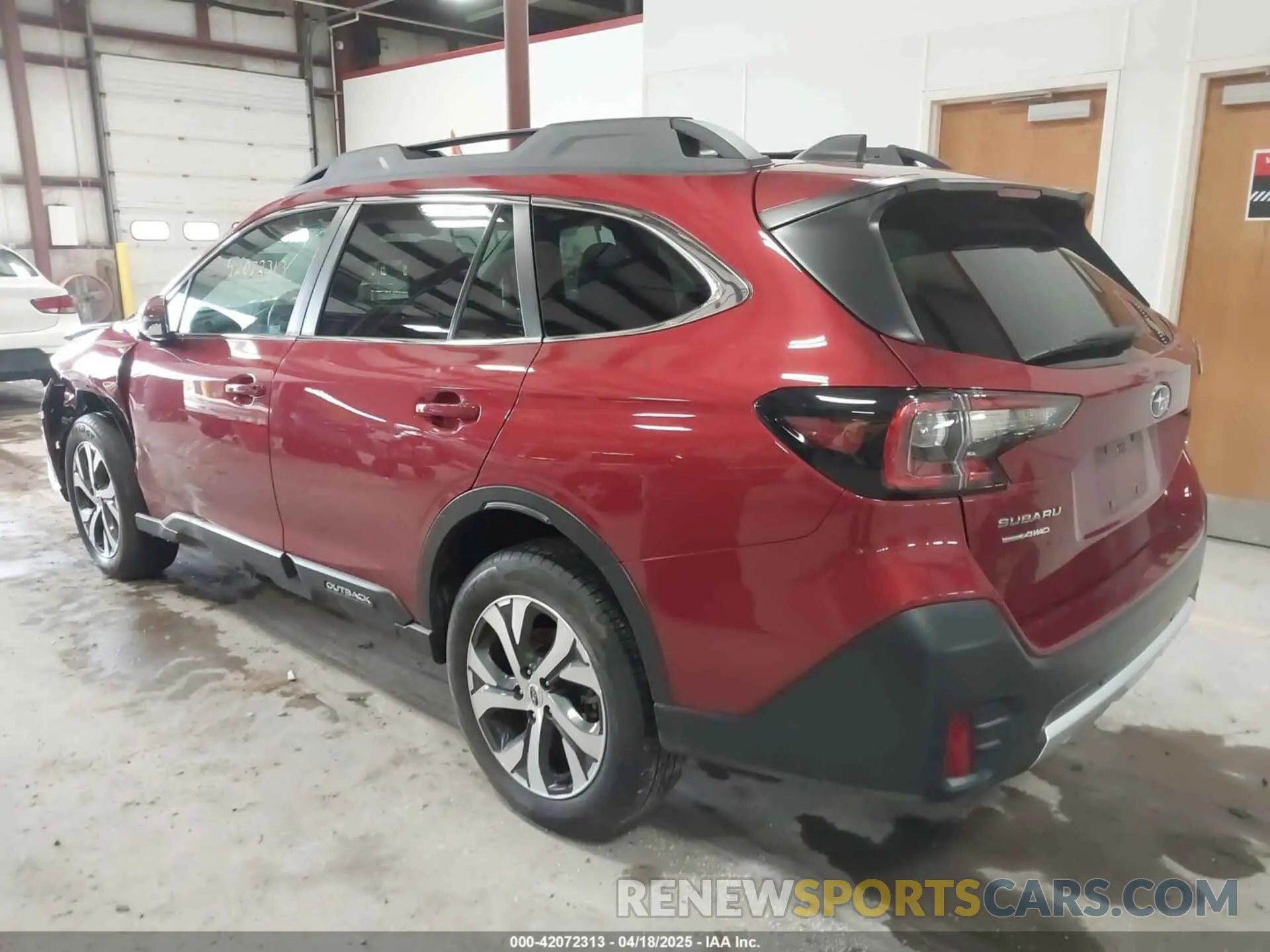 3 Фотография поврежденного автомобиля 4S4BTANCXN3228940 SUBARU OUTBACK 2022