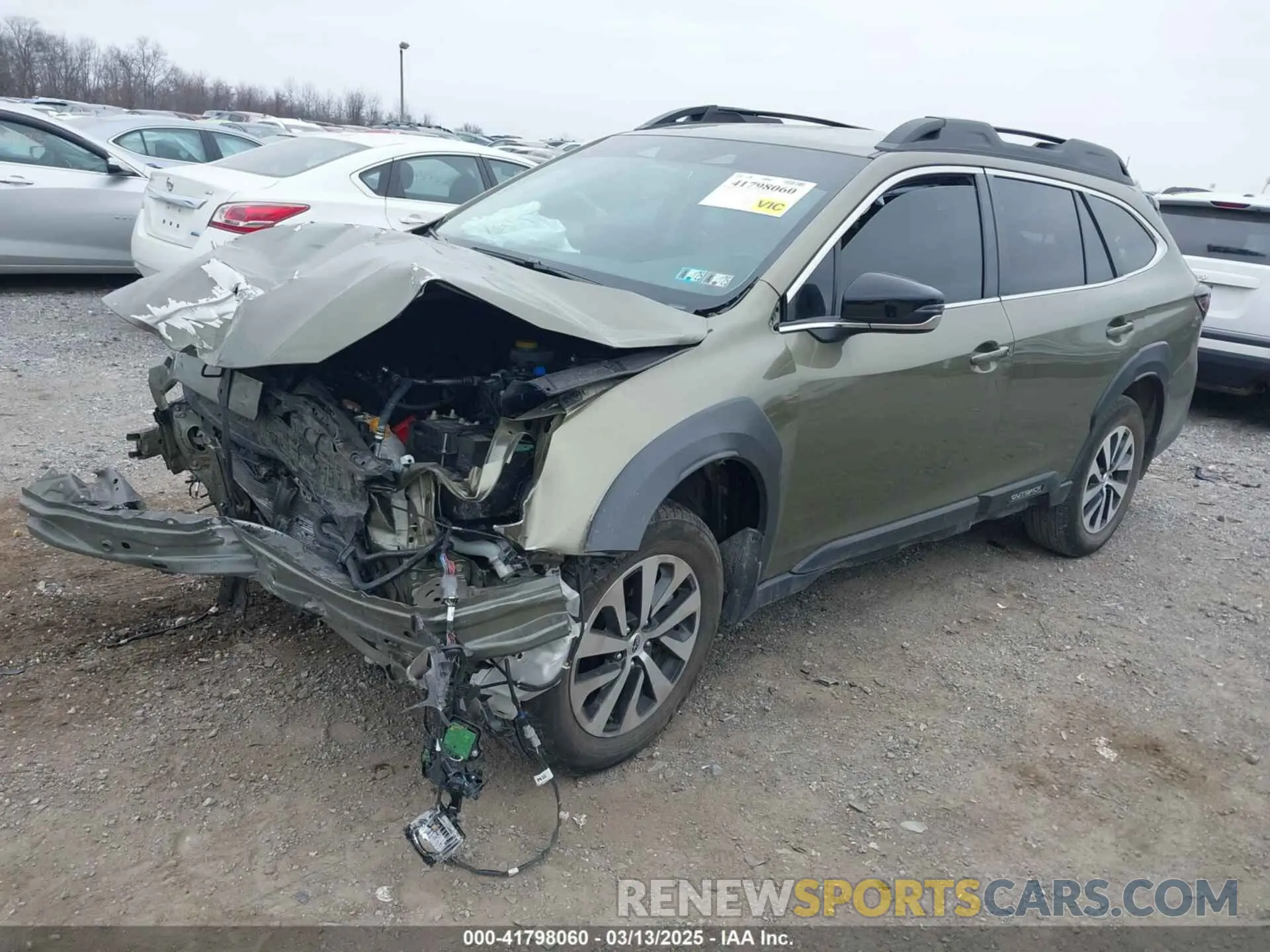 2 Photograph of a damaged car 4S4BTACC4P3208687 SUBARU OUTBACK 2023