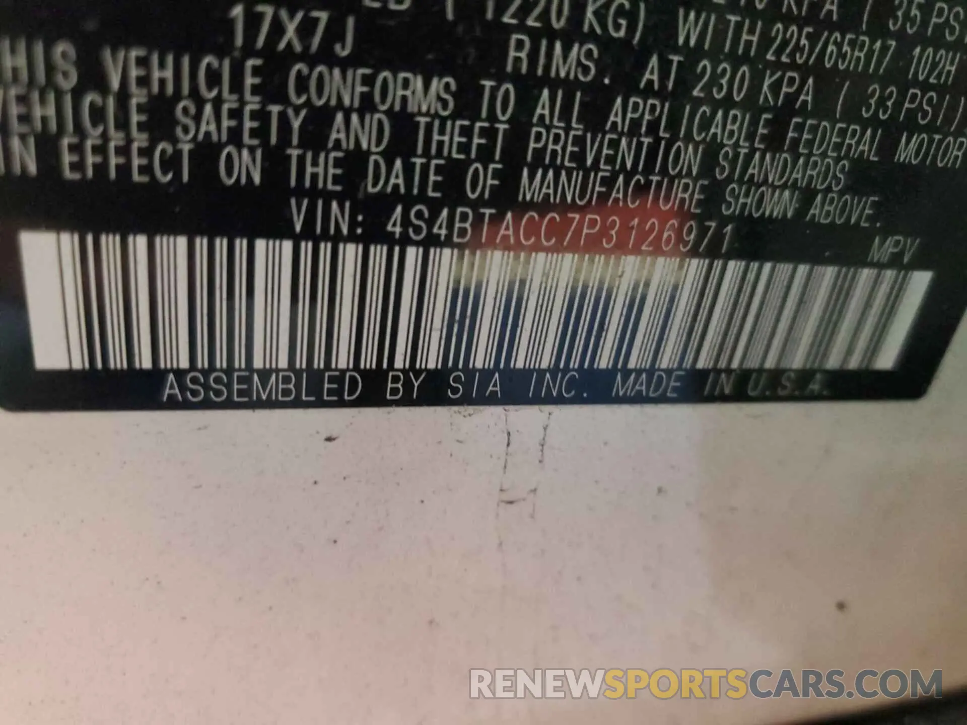 19 Фотография поврежденного автомобиля 4S4BTACC7P3126971 SUBARU OUTBACK 2023