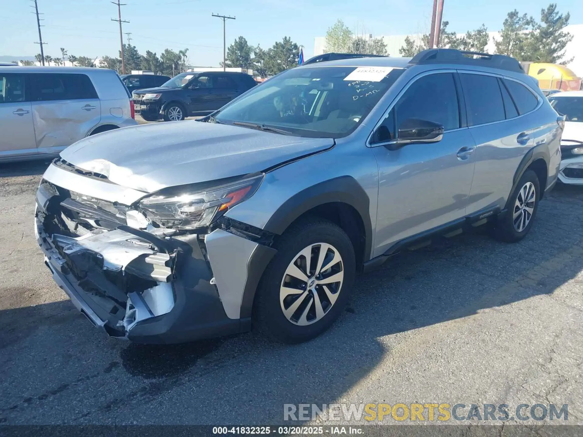 2 Photograph of a damaged car 4S4BTADC7P3223229 SUBARU OUTBACK 2023