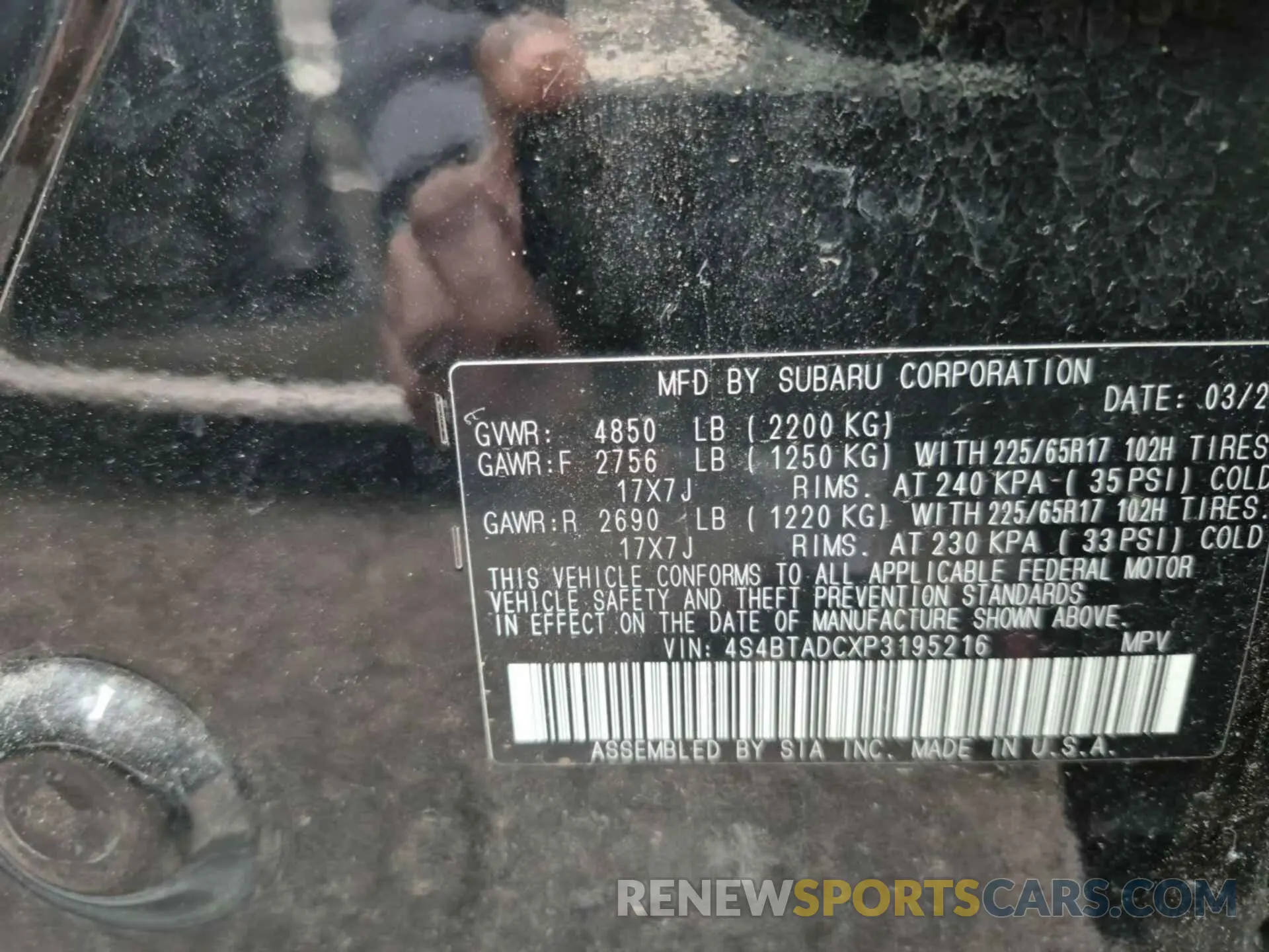 20 Фотография поврежденного автомобиля 4S4BTADCXP3195216 SUBARU OUTBACK 2023