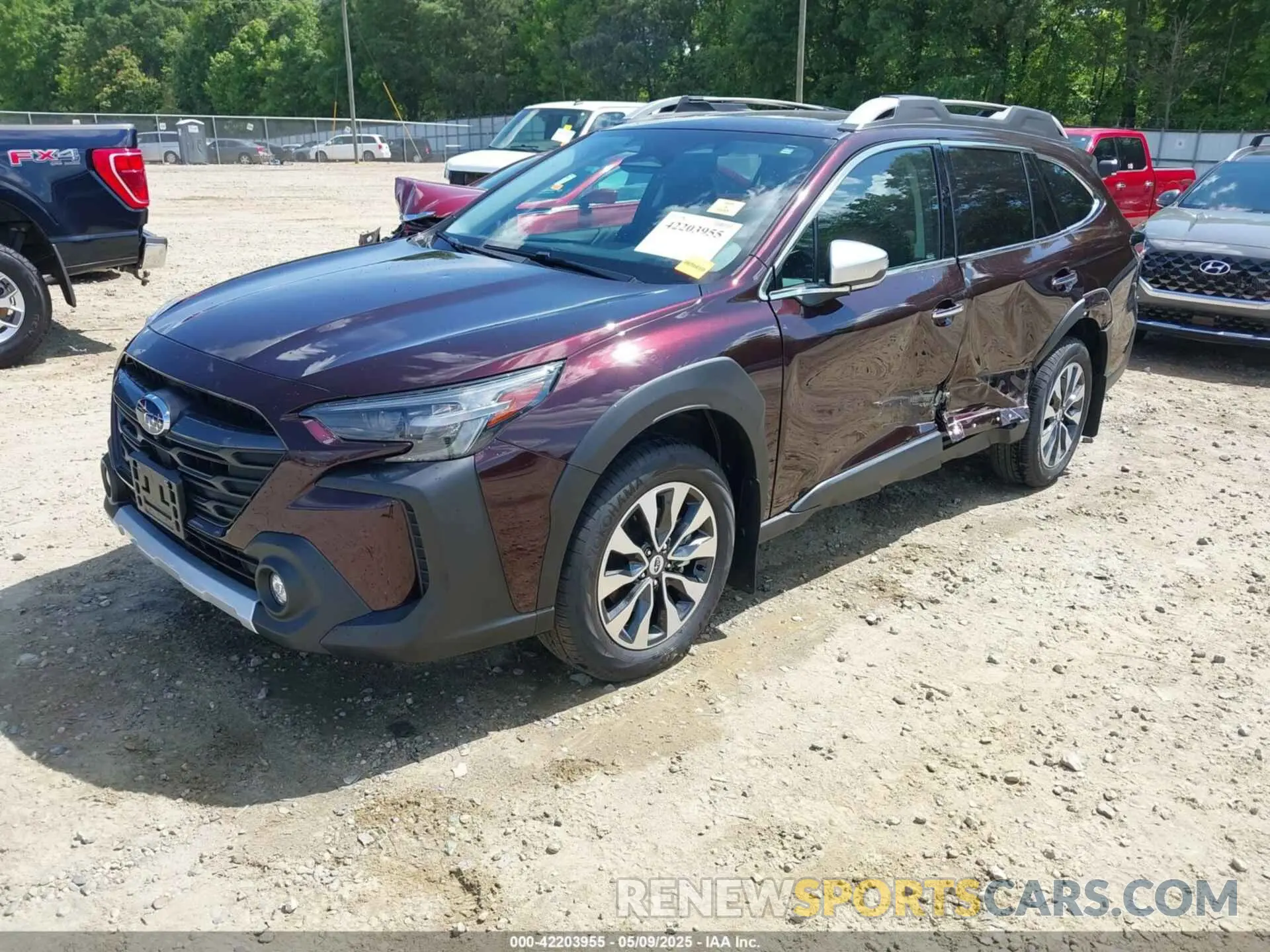2 Photograph of a damaged car 4S4BTGPDXP3217139 SUBARU OUTBACK 2023