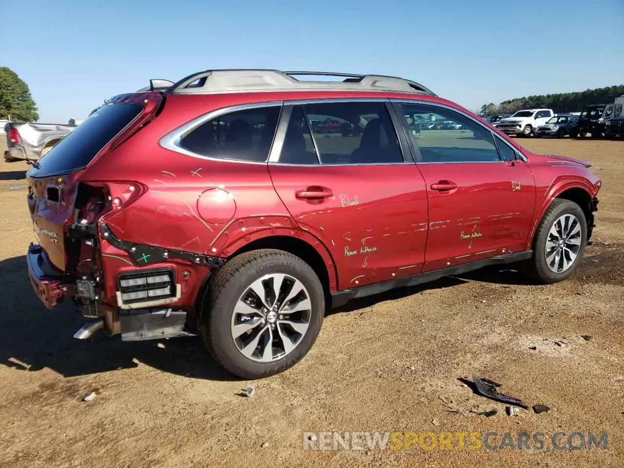 3 Photograph of a damaged car 4S4BTGND0R3281874 SUBARU OUTBACK 2024