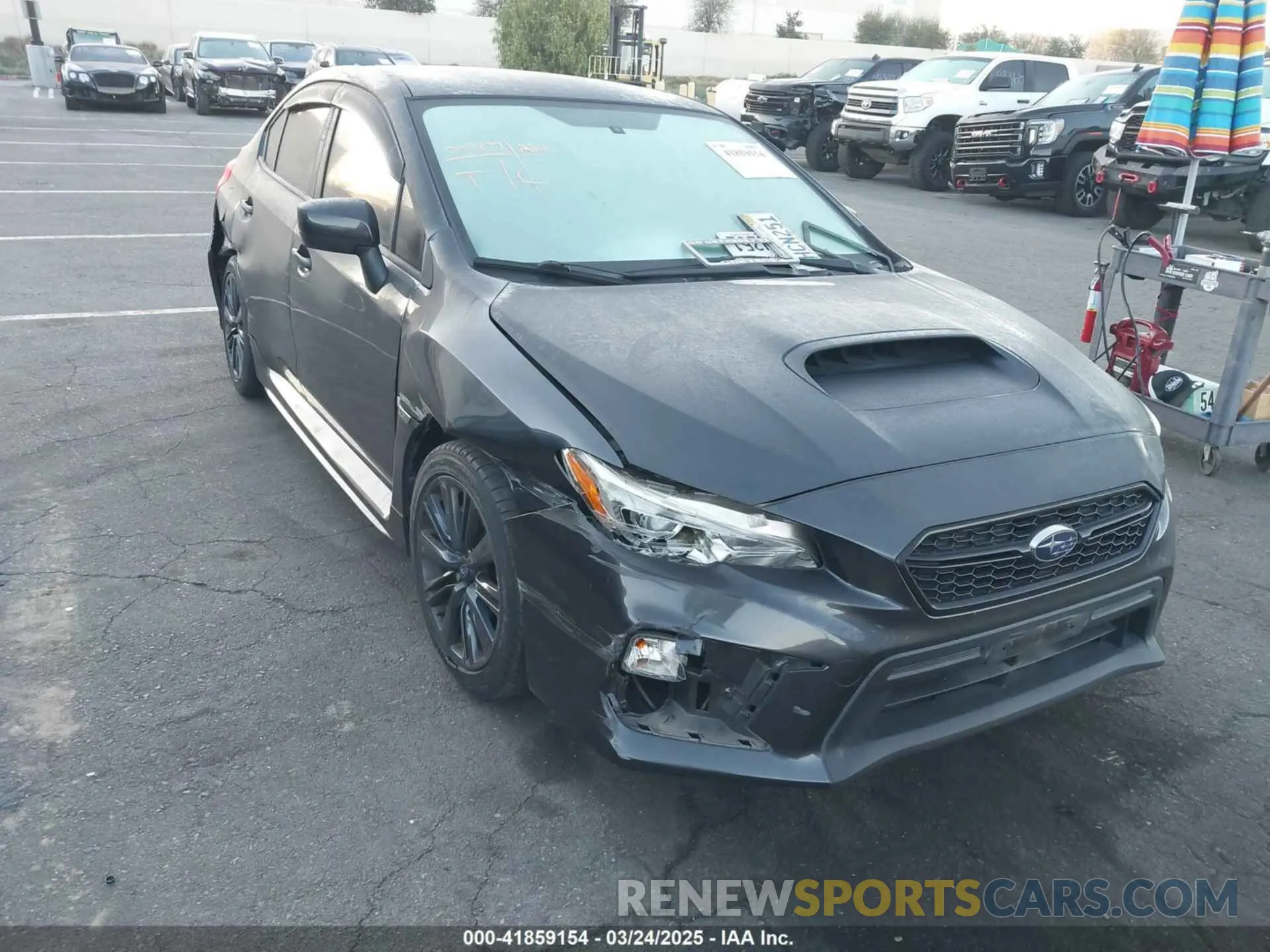 1 Photograph of a damaged car JF1VA1A61K9809412 SUBARU WRX 2019