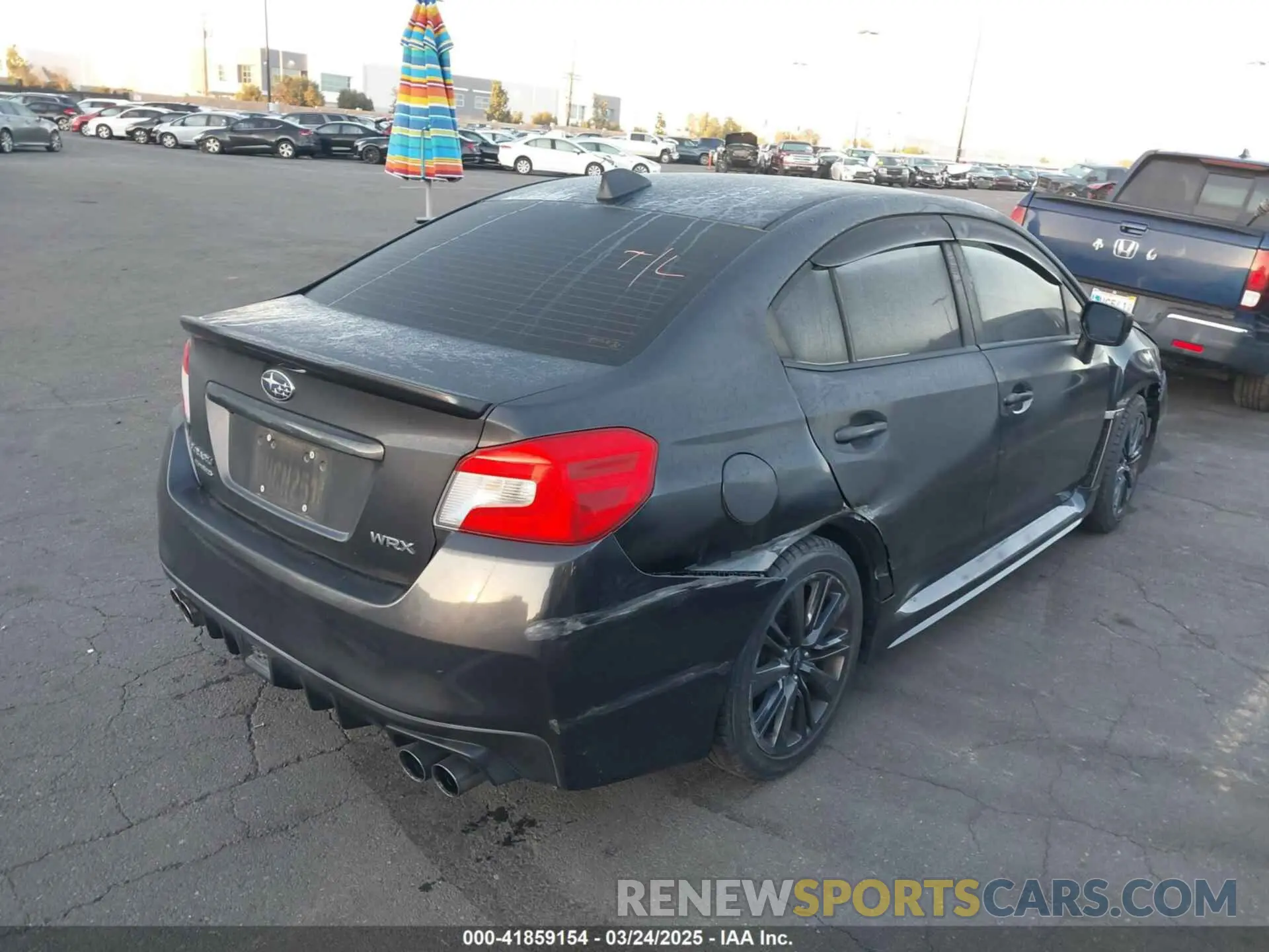 4 Photograph of a damaged car JF1VA1A61K9809412 SUBARU WRX 2019