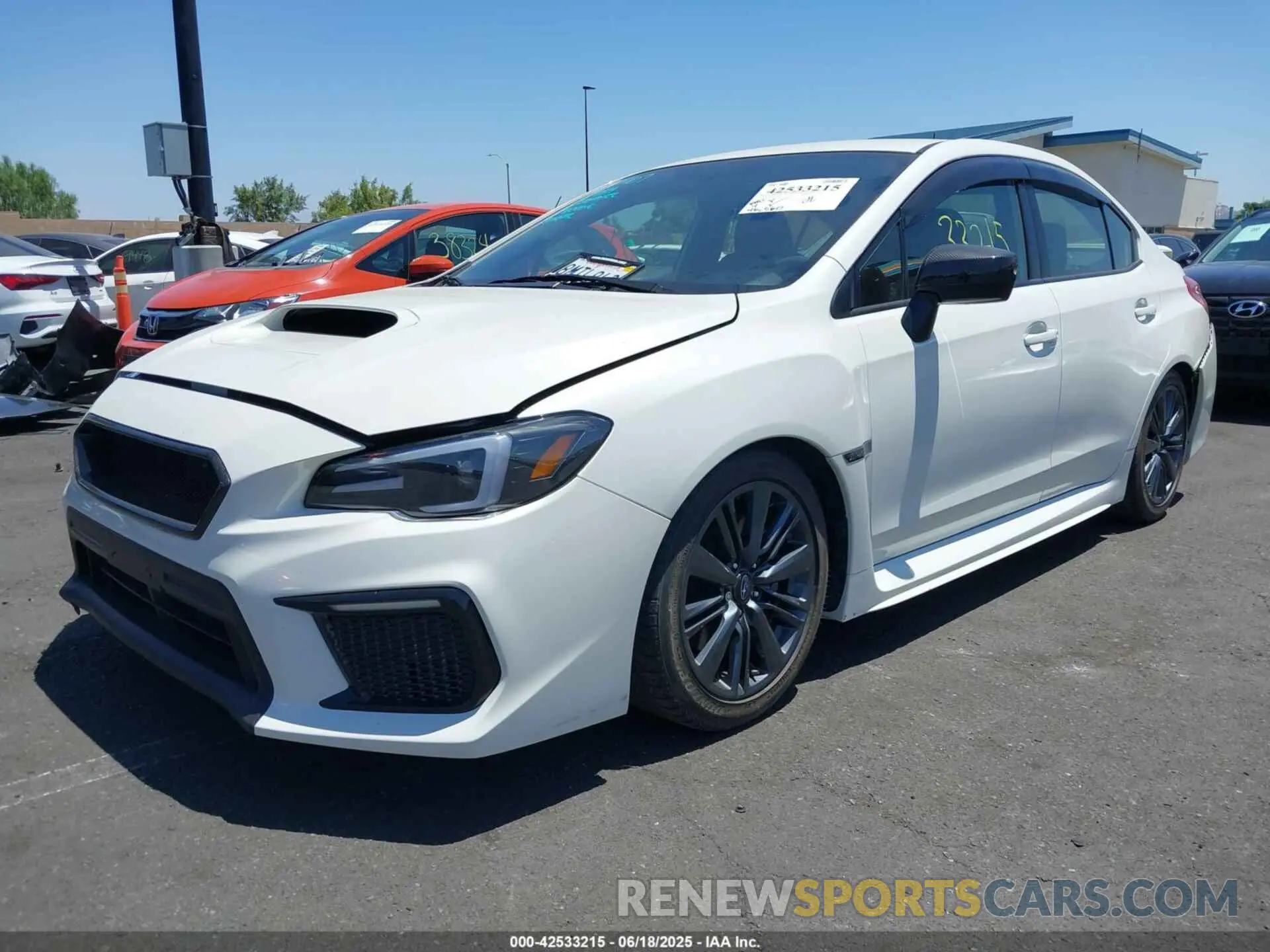 2 Photograph of a damaged car JF1VA1A67K9831432 SUBARU WRX 2019