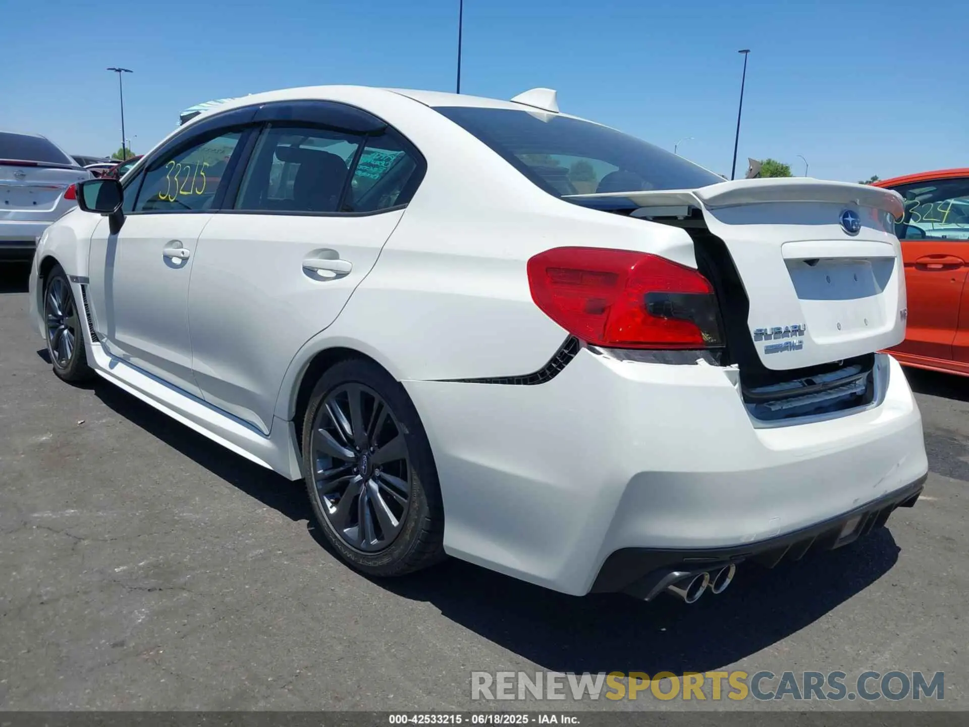 3 Photograph of a damaged car JF1VA1A67K9831432 SUBARU WRX 2019