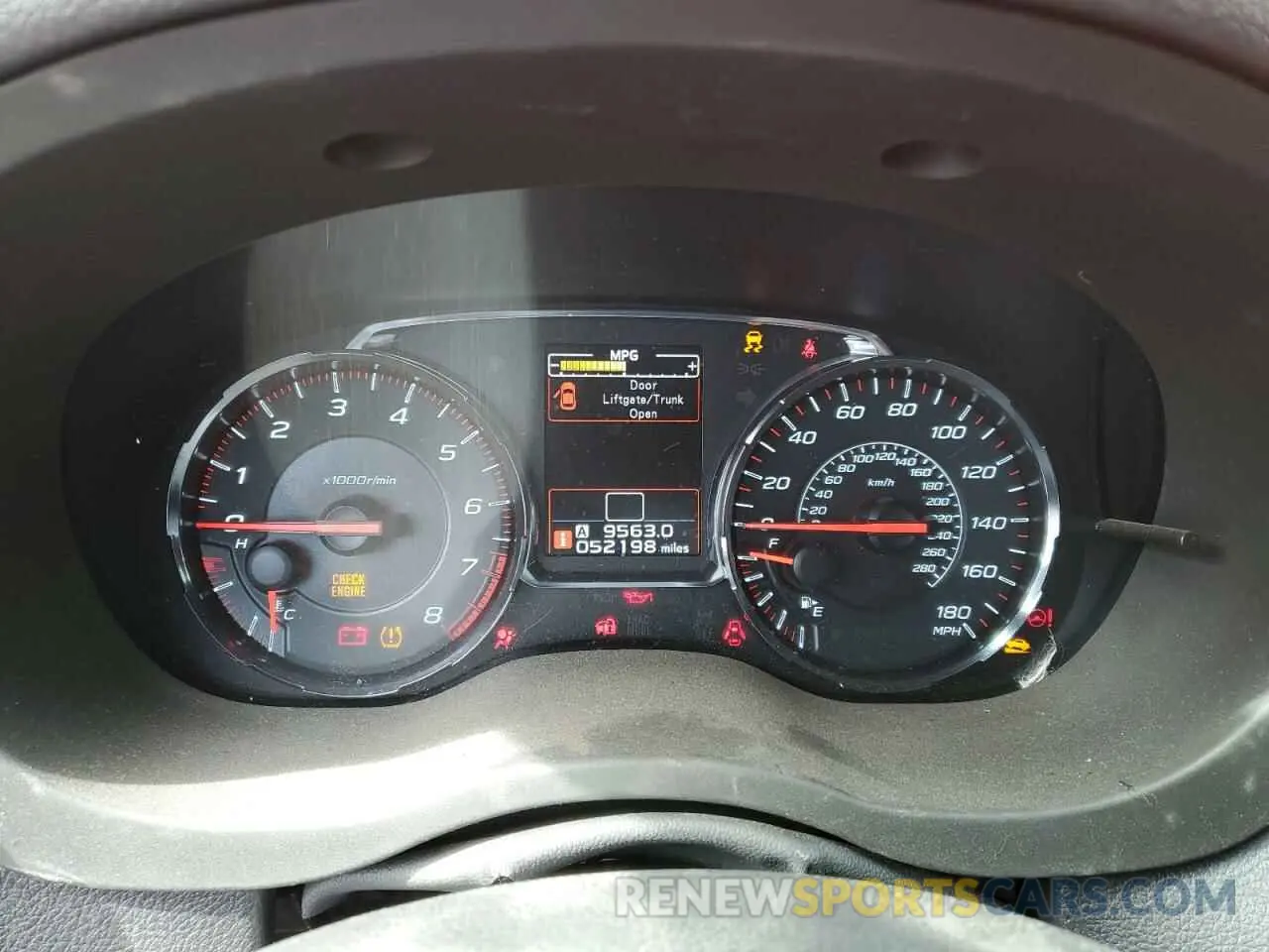 9 Photograph of a damaged car JF1VA1B61K9801194 SUBARU WRX 2019
