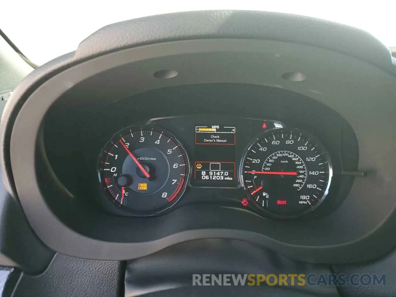 9 Фотография поврежденного автомобиля JF1VA1C67K9812120 SUBARU WRX 2019