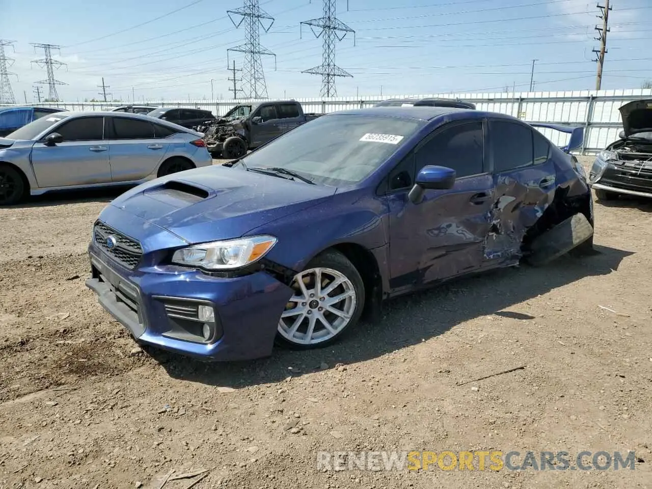 1 Photograph of a damaged car JF1VA1C6XK9802245 SUBARU WRX 2019