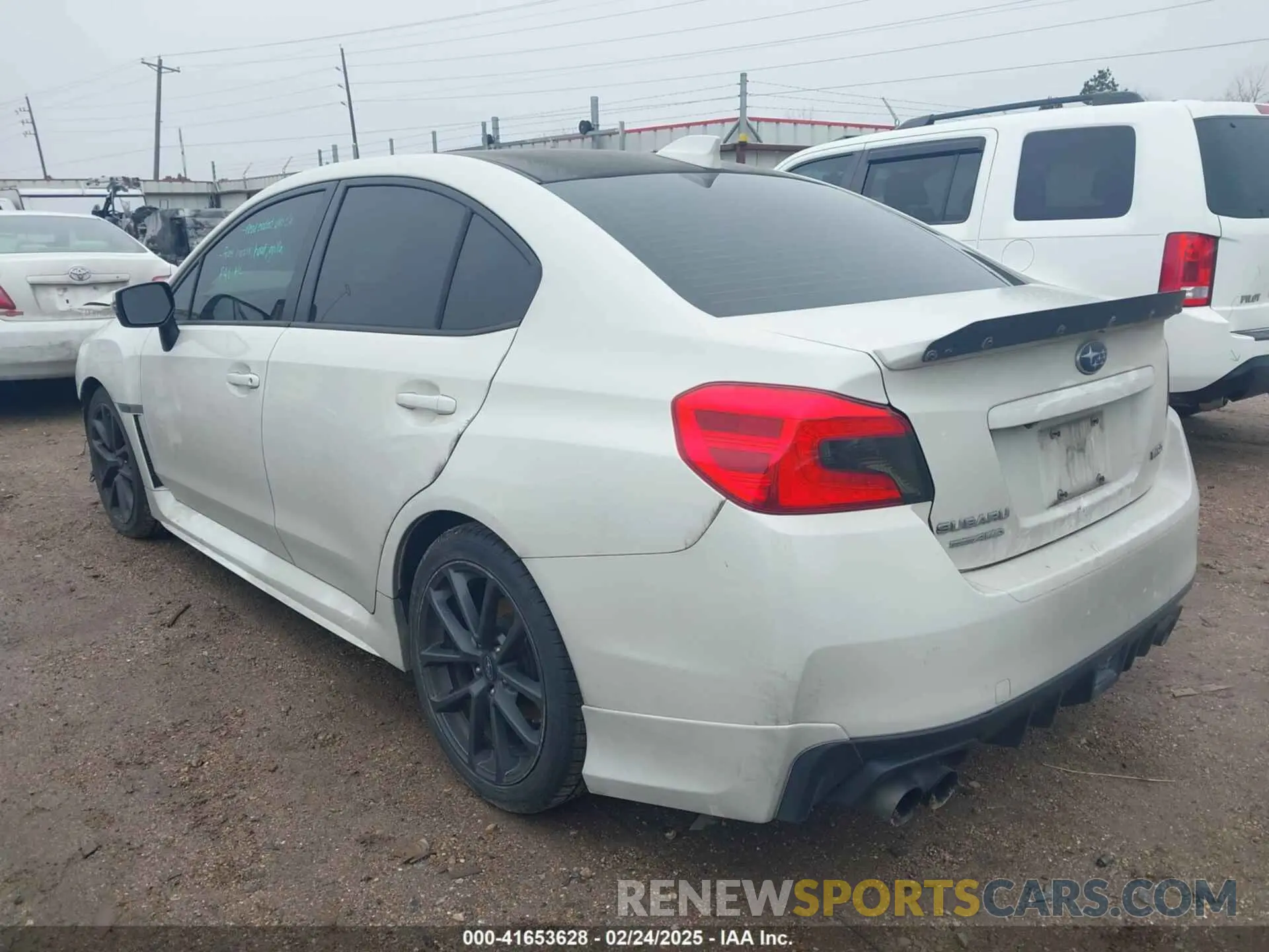 3 Photograph of a damaged car JF1VA1J64K9831033 SUBARU WRX 2019