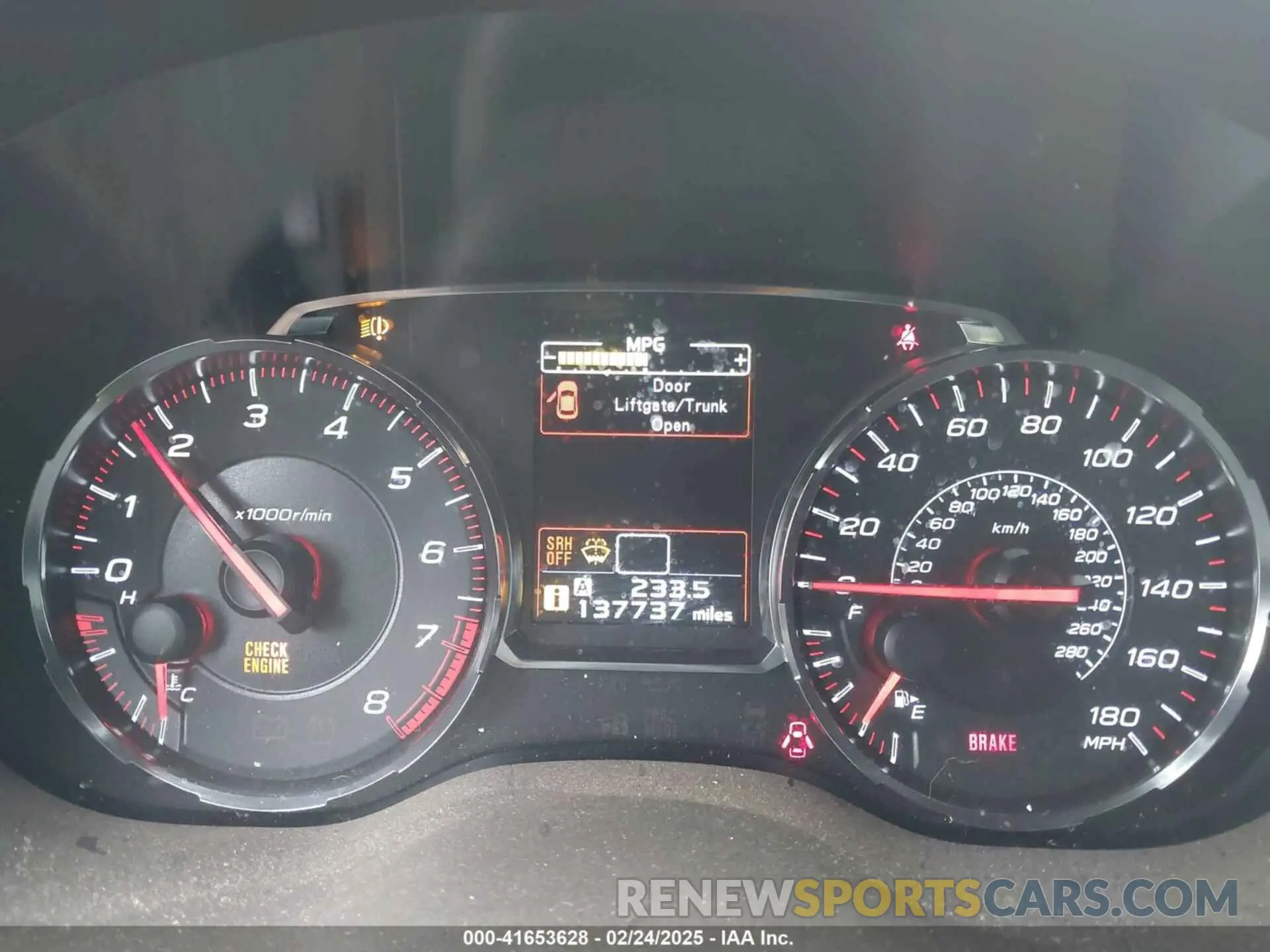 7 Photograph of a damaged car JF1VA1J64K9831033 SUBARU WRX 2019