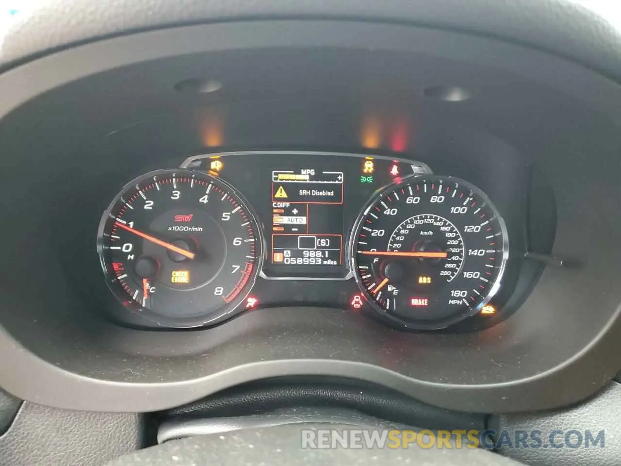 9 Photograph of a damaged car JF1VA2R67K9812437 SUBARU WRX 2019