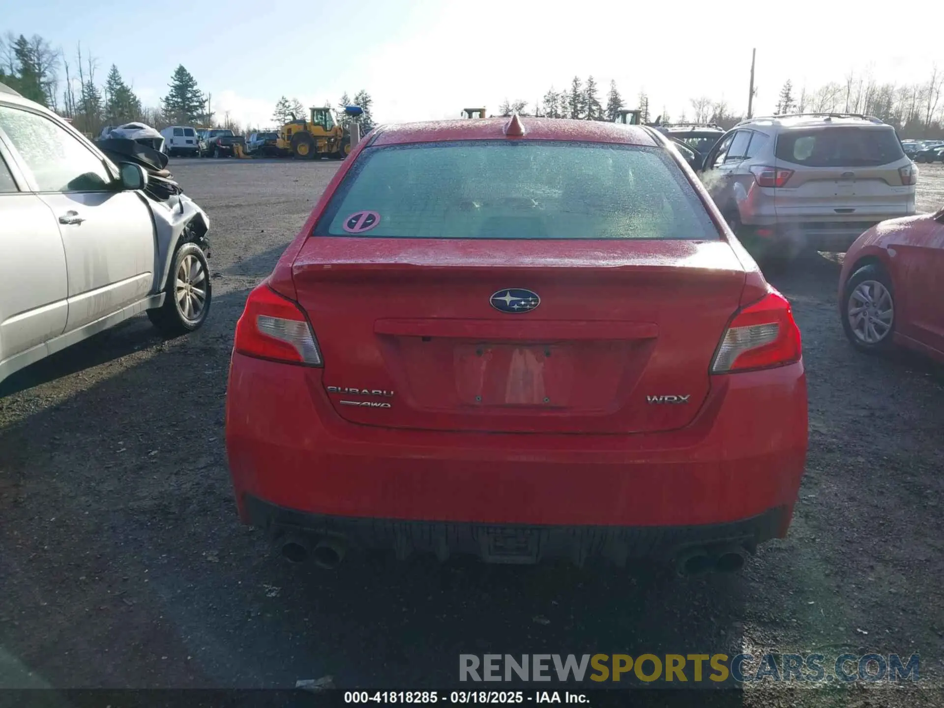 17 Photograph of a damaged car JF1VA1C62L9828436 SUBARU WRX 2020
