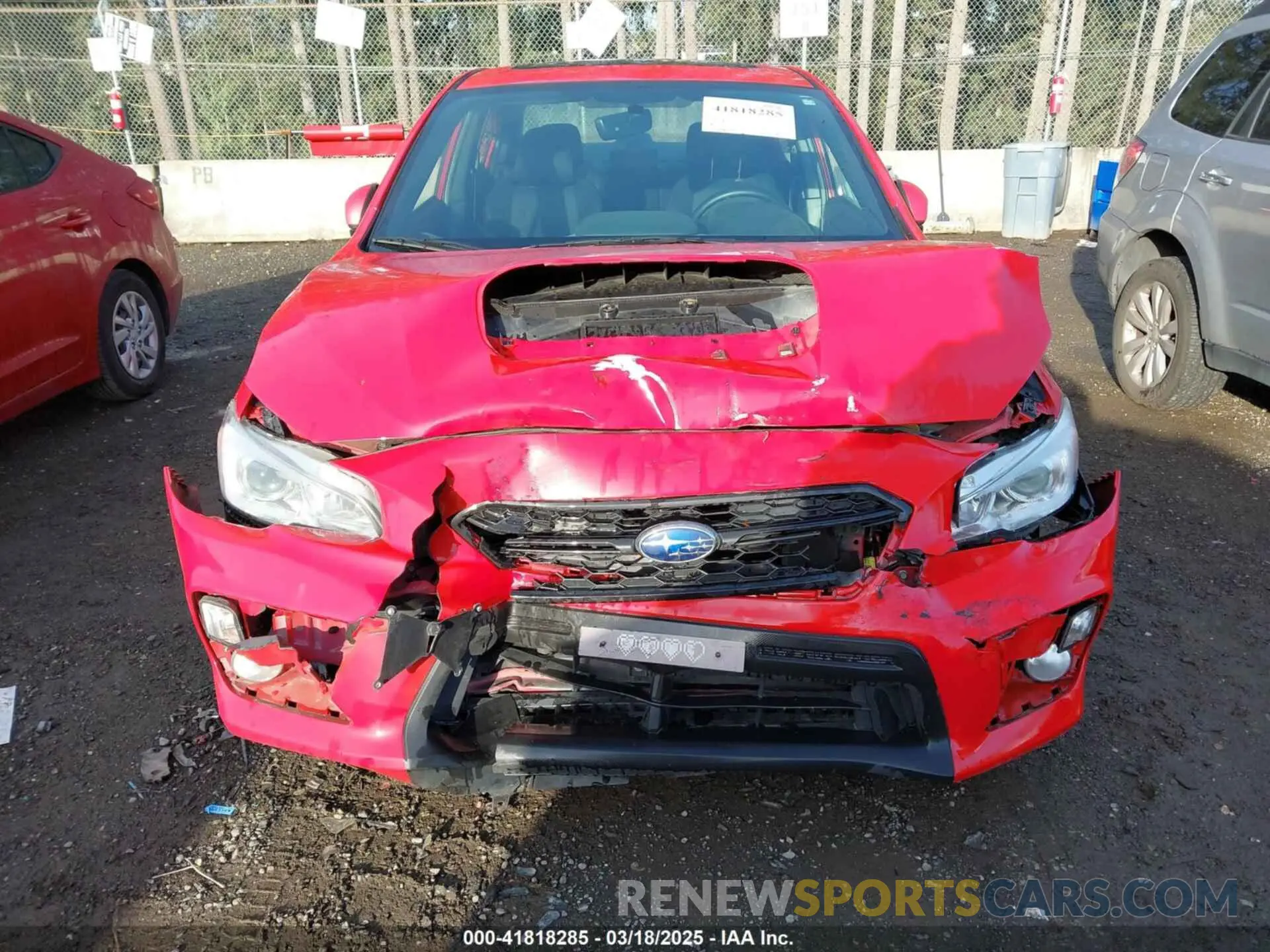 6 Photograph of a damaged car JF1VA1C62L9828436 SUBARU WRX 2020