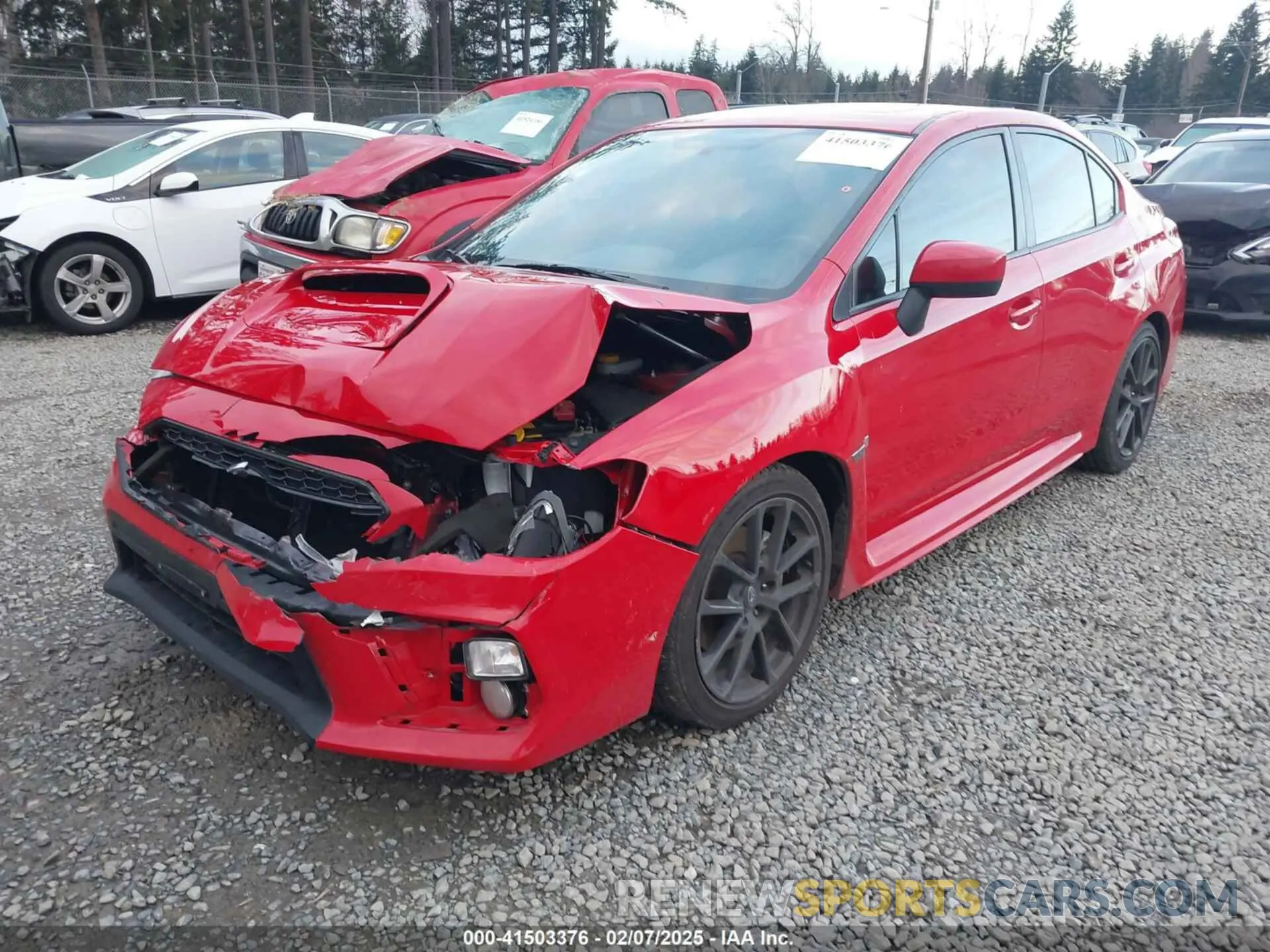 2 Photograph of a damaged car JF1VA1C63L9830602 SUBARU WRX 2020