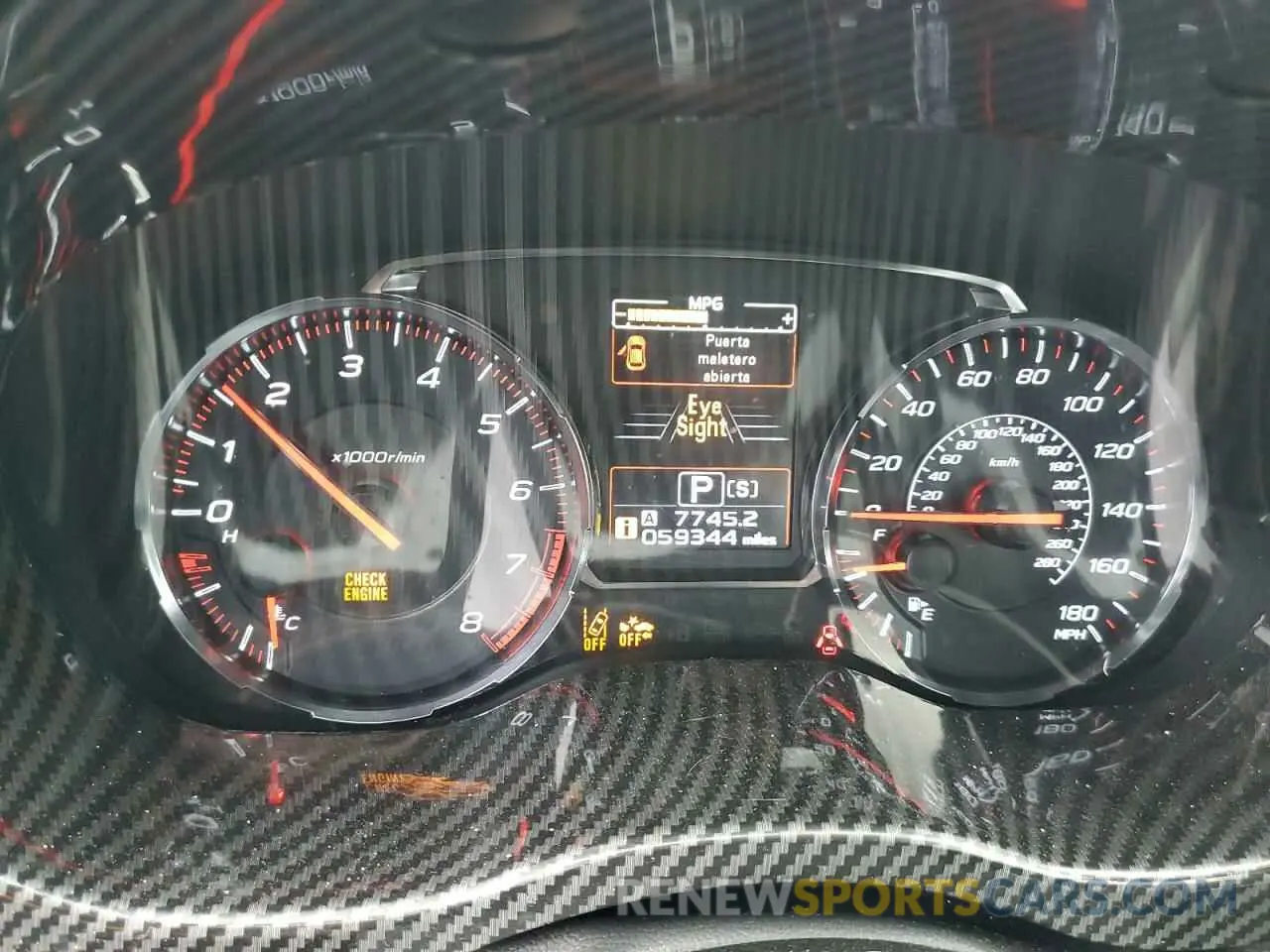 9 Фотография поврежденного автомобиля JF1VA1F65L8819926 SUBARU WRX 2020