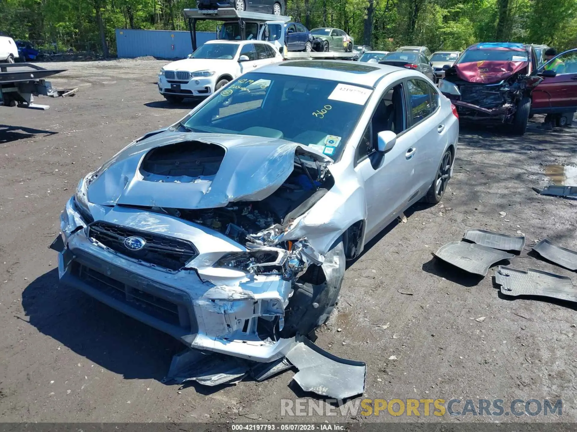 2 Photograph of a damaged car JF1VA1H65L9805841 SUBARU WRX 2020