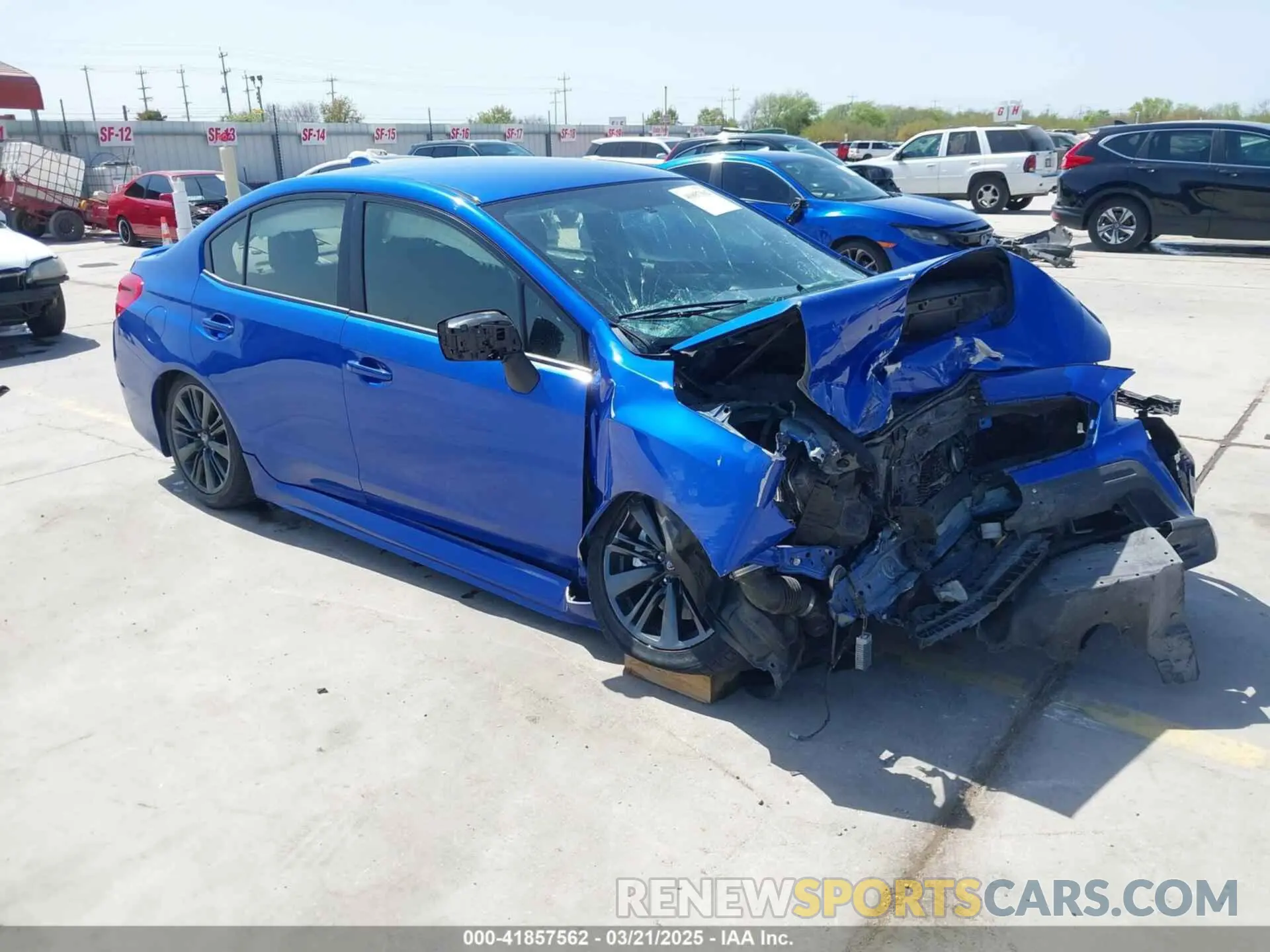 1 Фотография поврежденного автомобиля JF1VA1A62M9819756 SUBARU WRX 2021