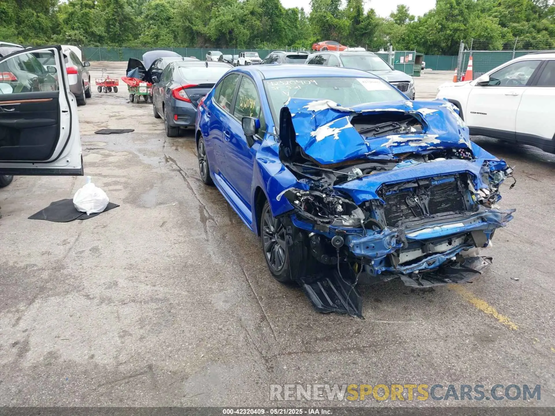 1 Photograph of a damaged car JF1VA1A64M9811027 SUBARU WRX 2021