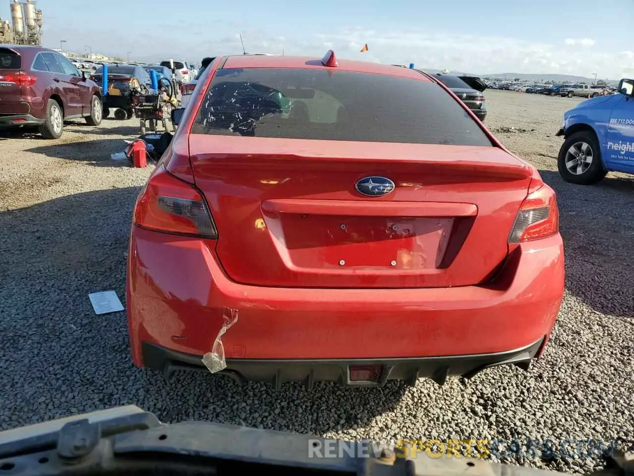 6 Photograph of a damaged car JF1VA1A68M9810396 SUBARU WRX 2021