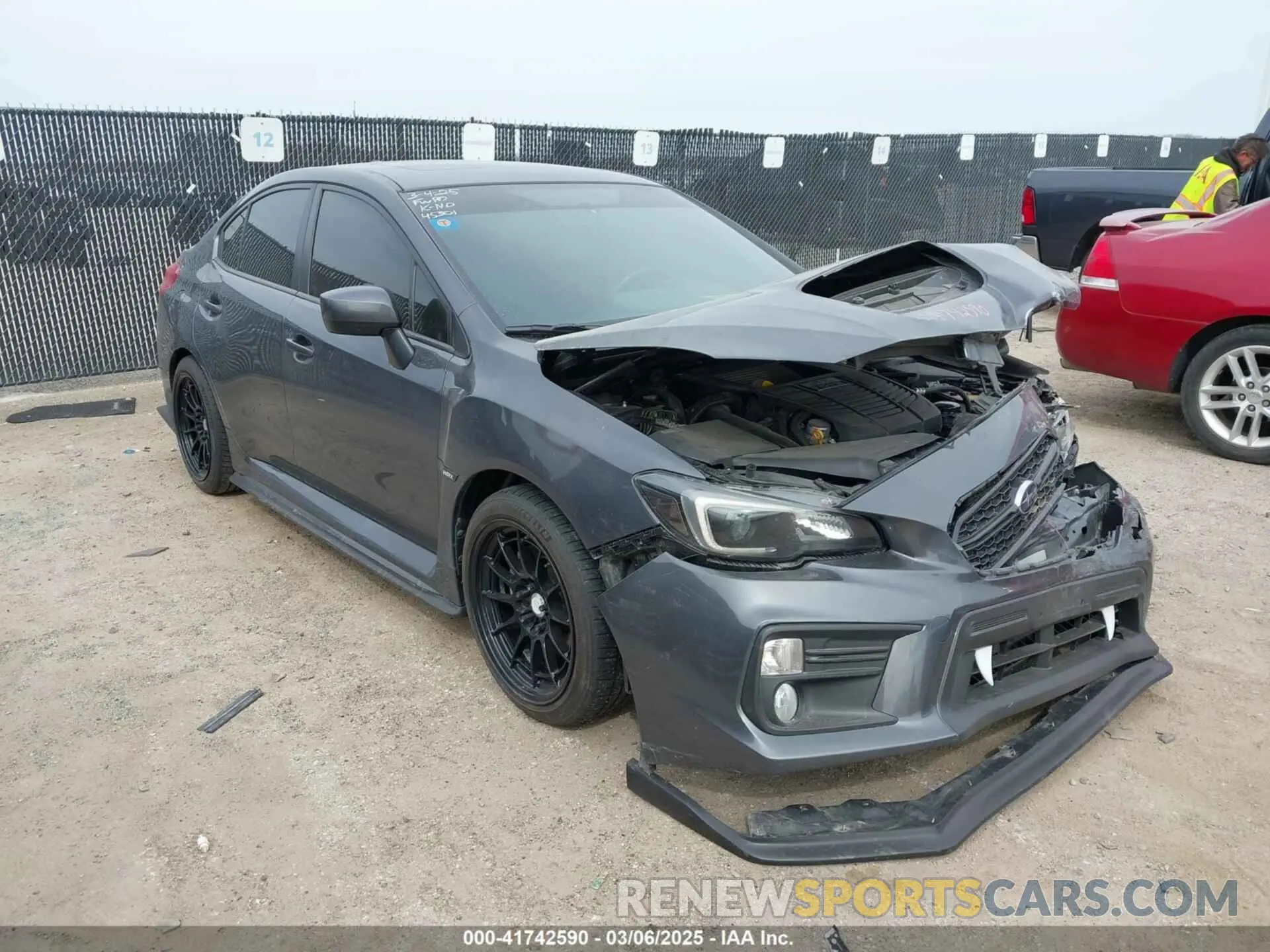 1 Photograph of a damaged car JF1VA1C68M9809598 SUBARU WRX 2021