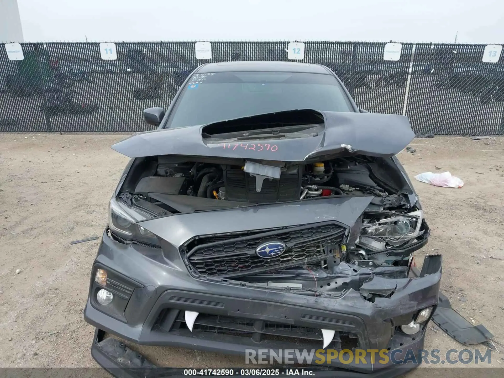 12 Photograph of a damaged car JF1VA1C68M9809598 SUBARU WRX 2021