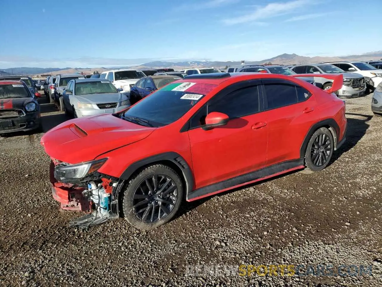1 Photograph of a damaged car JF1VBAF6XN9012568 SUBARU WRX 2022