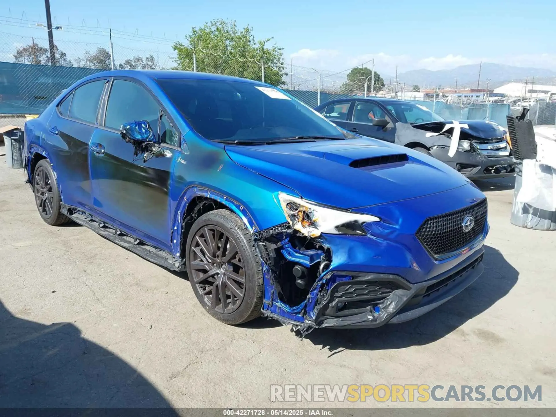 1 Photograph of a damaged car JF1VBAF6XN9022632 SUBARU WRX 2022
