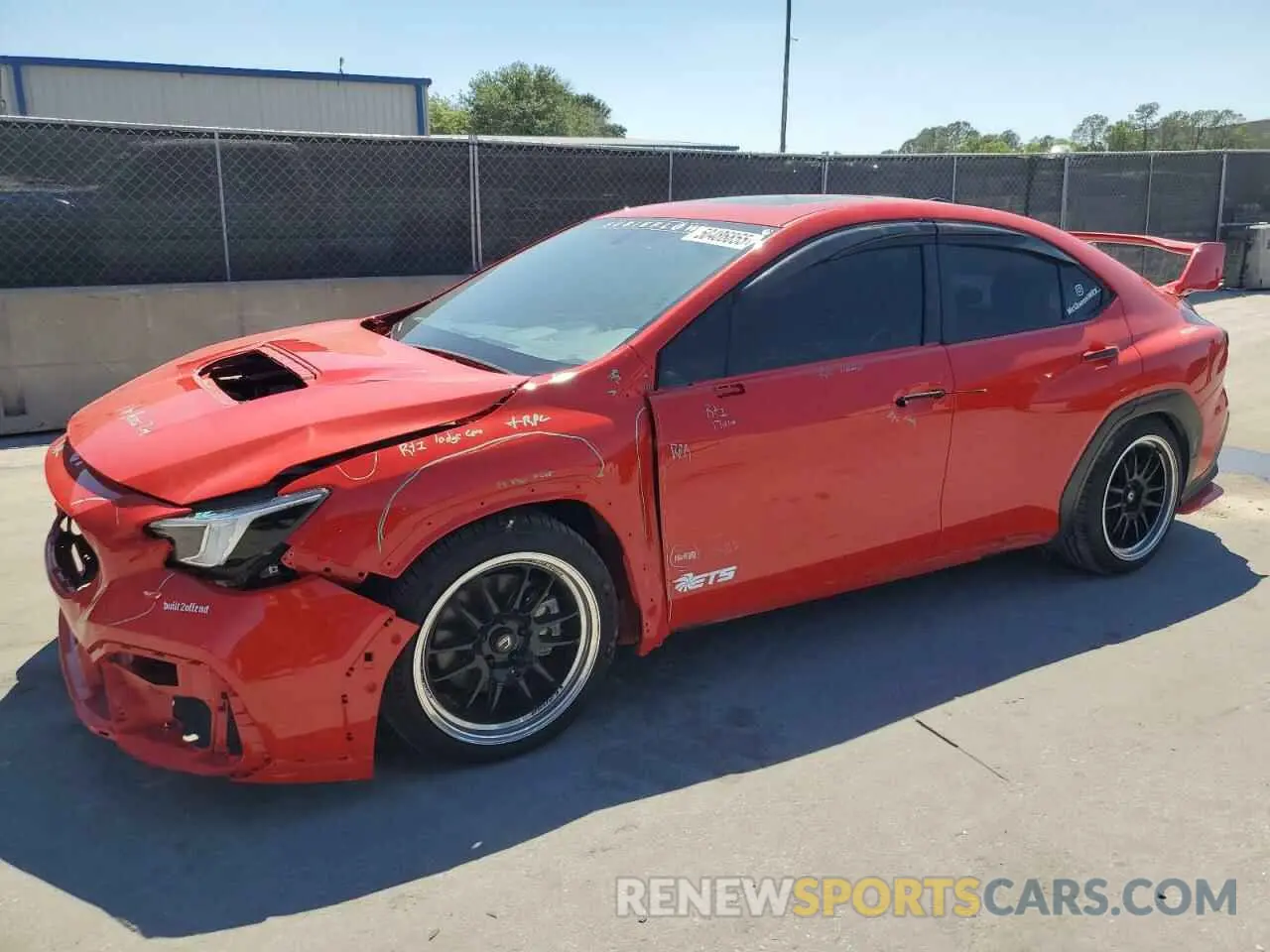 1 Photograph of a damaged car JF1VBAL69P9820787 SUBARU WRX 2023