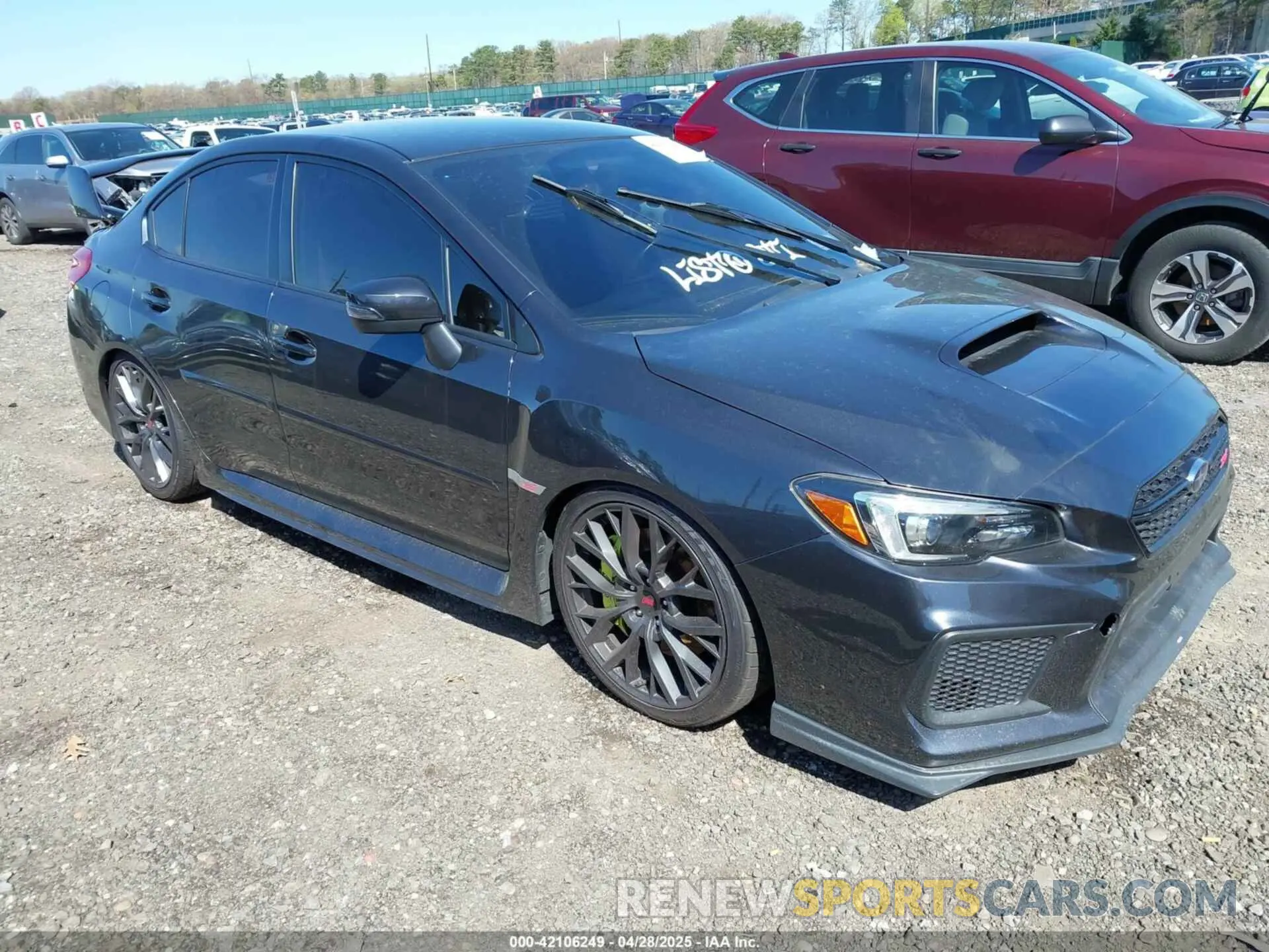 1 Photograph of a damaged car JF1VA2R61K9817472 SUBARU WRX STI 2019
