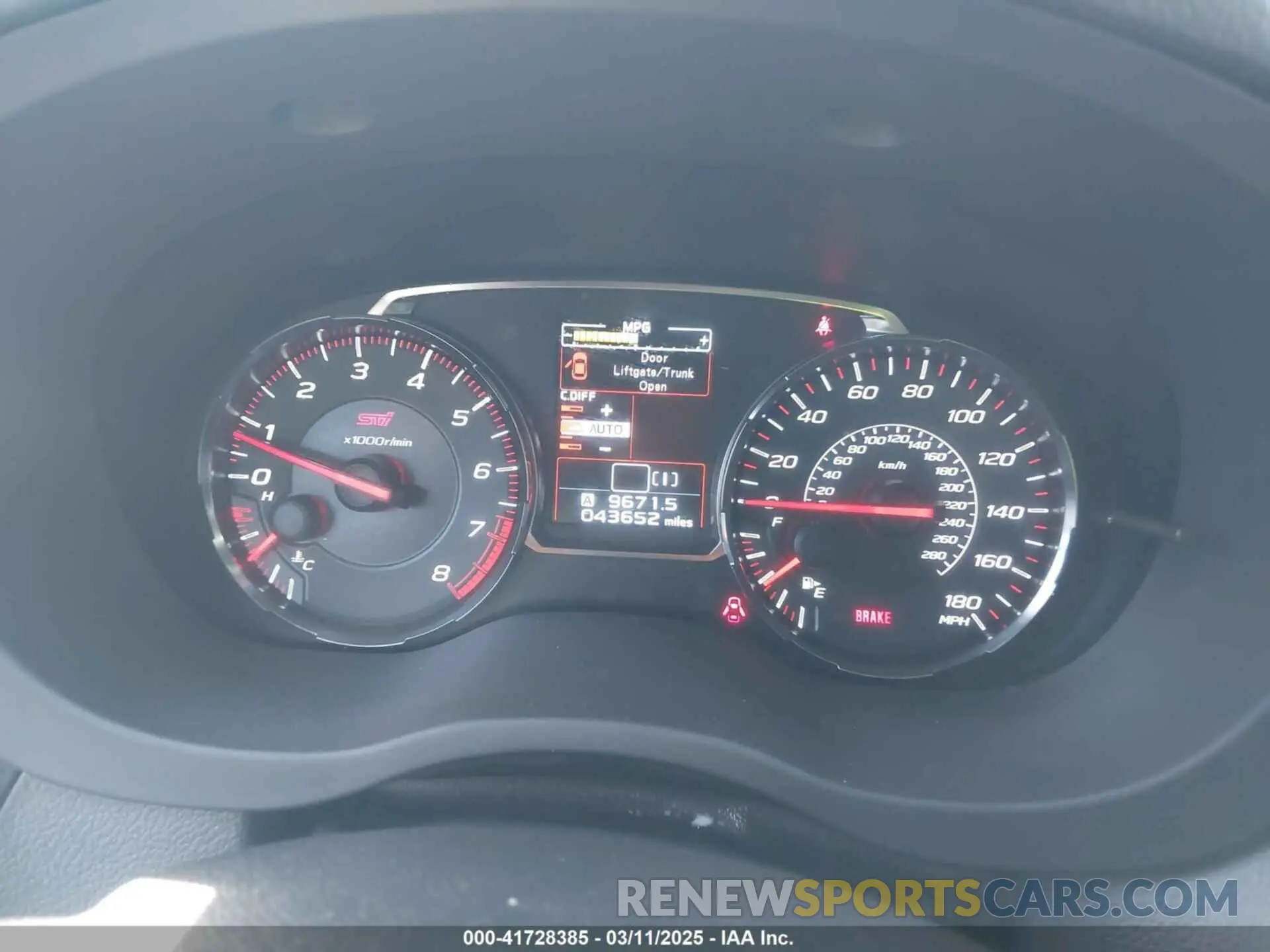 7 Фотография поврежденного автомобиля JF1VA2R67K9828279 SUBARU WRX STI 2019