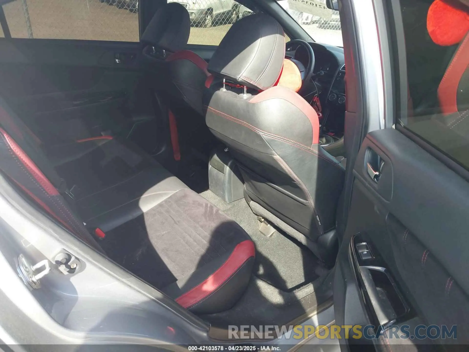 8 Photograph of a damaged car JF1VA2R68K9806985 SUBARU WRX STI 2019