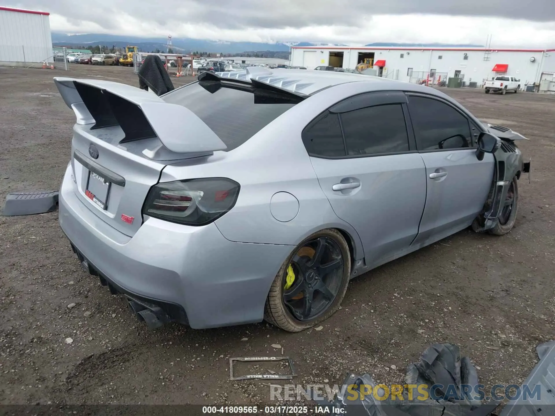 4 Photograph of a damaged car JF1VA2Y69K9803868 SUBARU WRX STI 2019