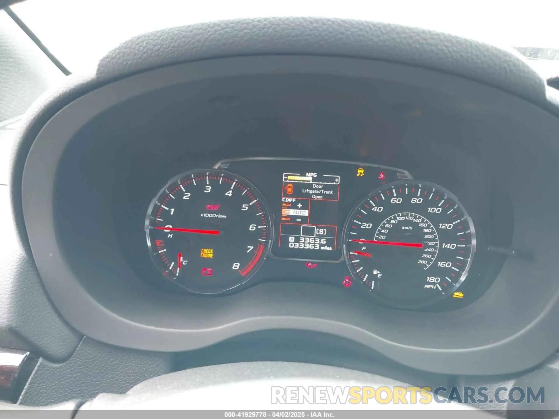 7 Фотография поврежденного автомобиля JF1VA2E6XL9818207 SUBARU WRX STI 2020