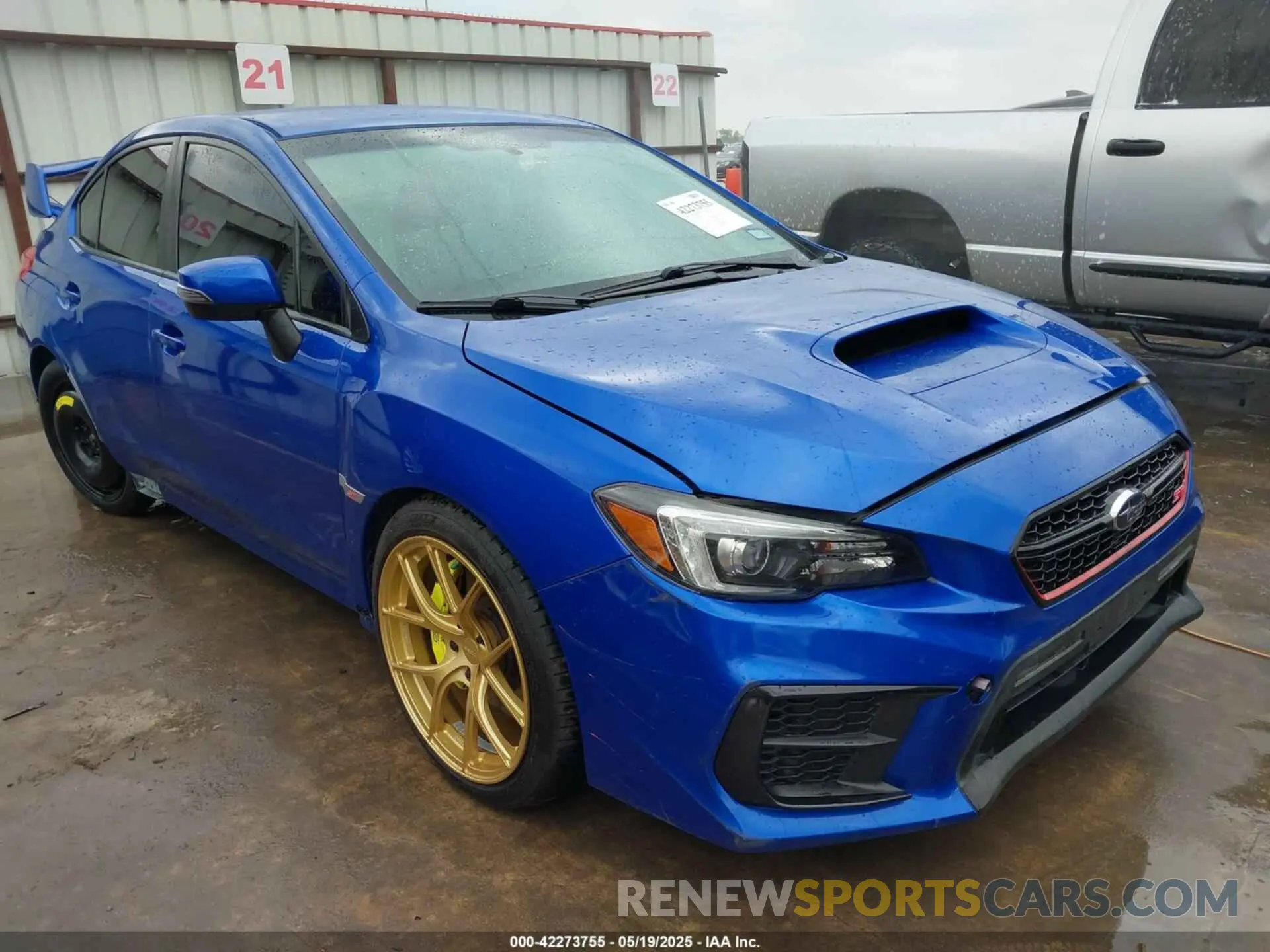 1 Photograph of a damaged car JF1VA2E69M9808172 SUBARU WRX STI 2021