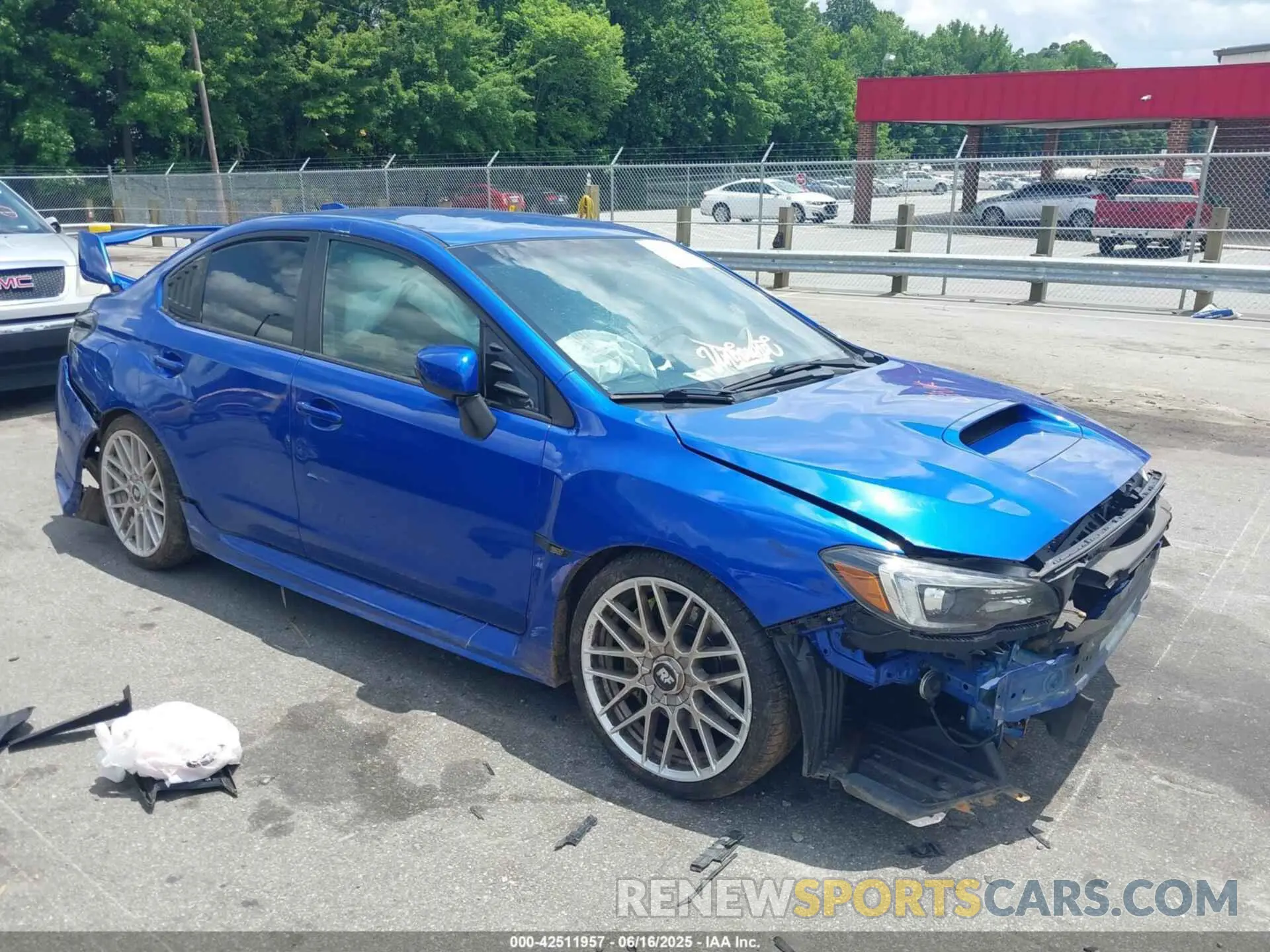 1 Photograph of a damaged car JF1VA2E6XM9802929 SUBARU WRX STI 2021